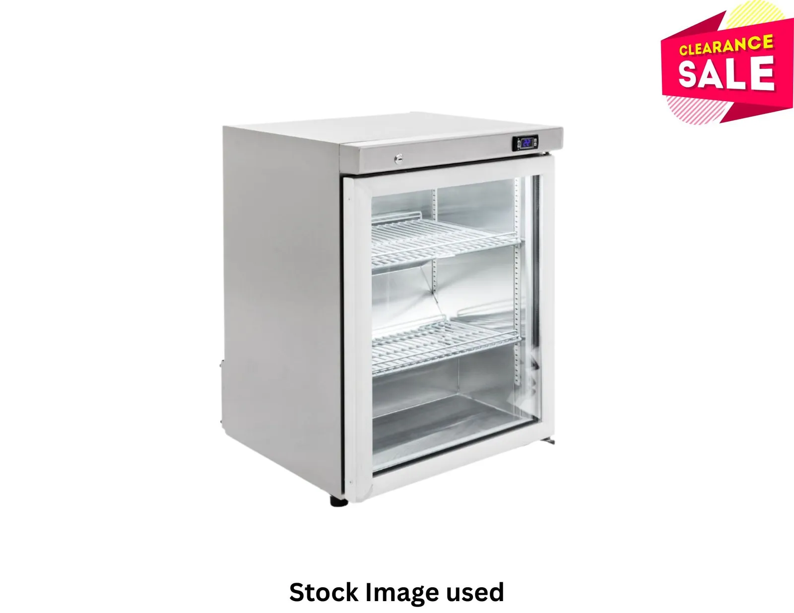 Williams HTM1GS Topaz - 1 Glass Door Undercounter Fridge, Stainless Steel