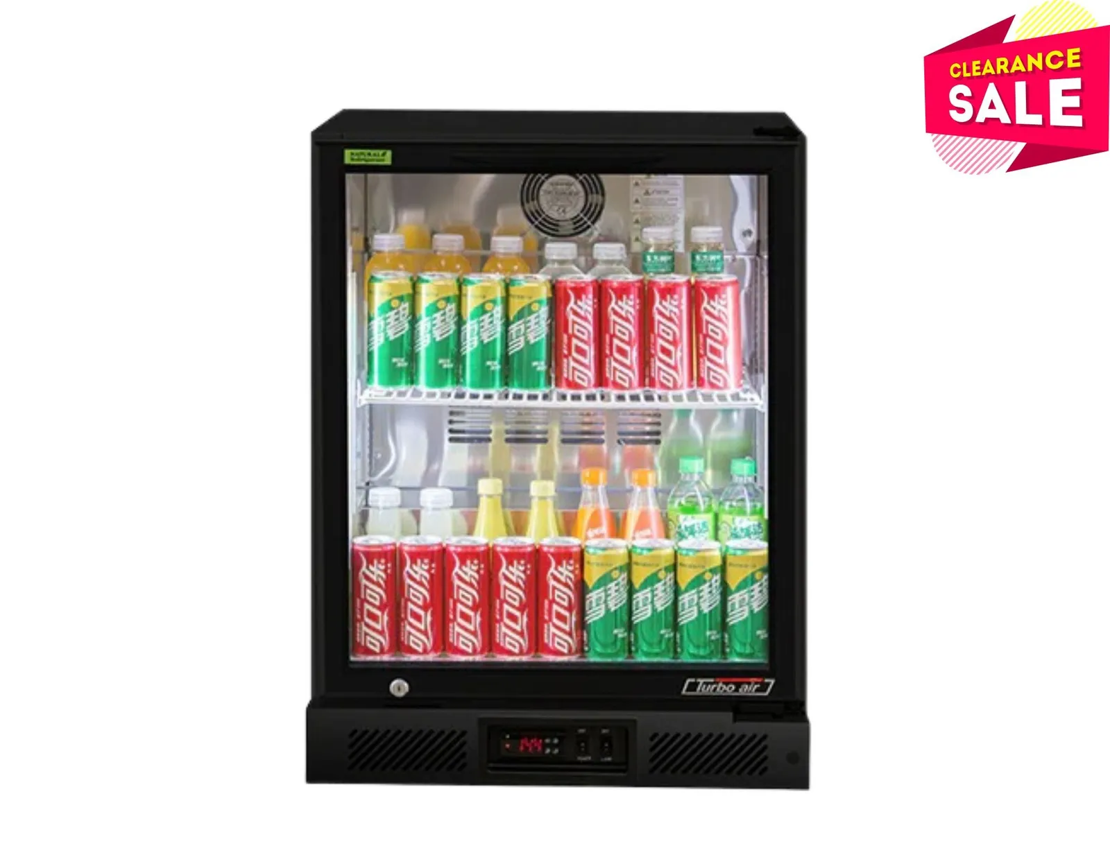 Turbo Air TB6-8H-SWBBB-N - 1 Glass Door Back Bar Fridge - Clearance