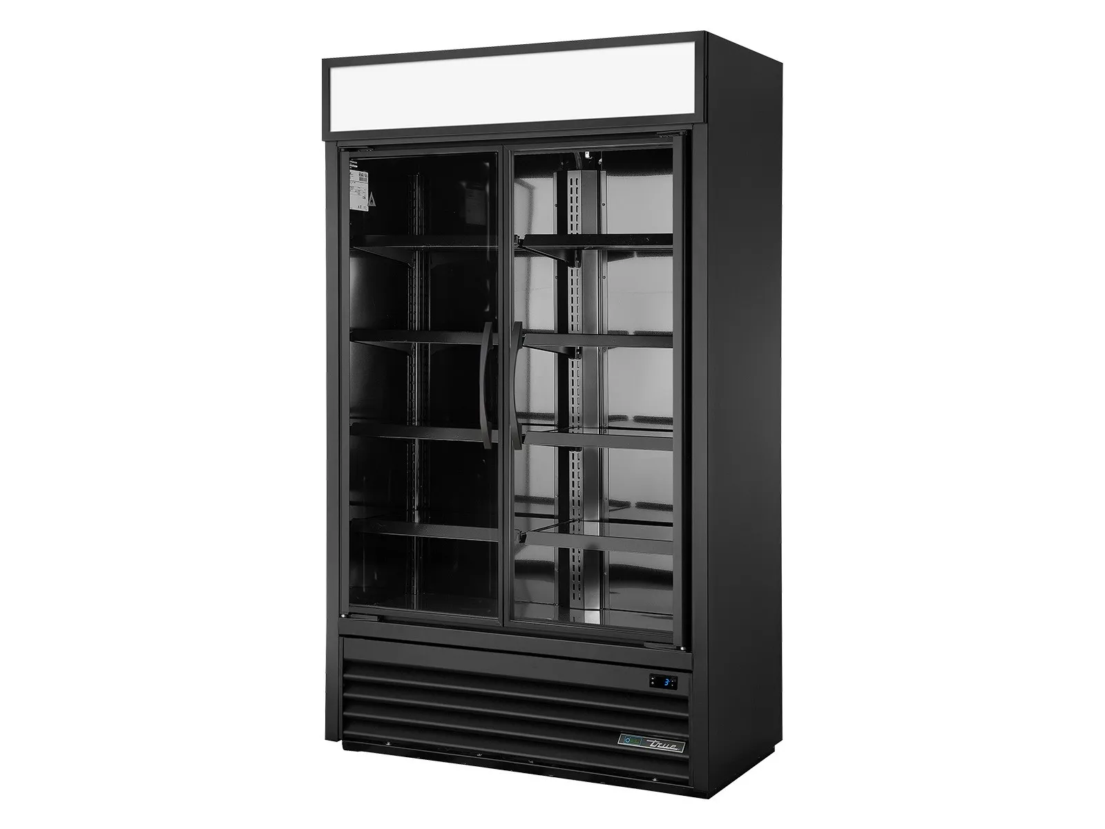 True Refrigeration TVM-48SL-HC~VM01 - Visual Retail Merchandiser Refrigerator, Reduced Depth, 2 Full Glass Swing Doors