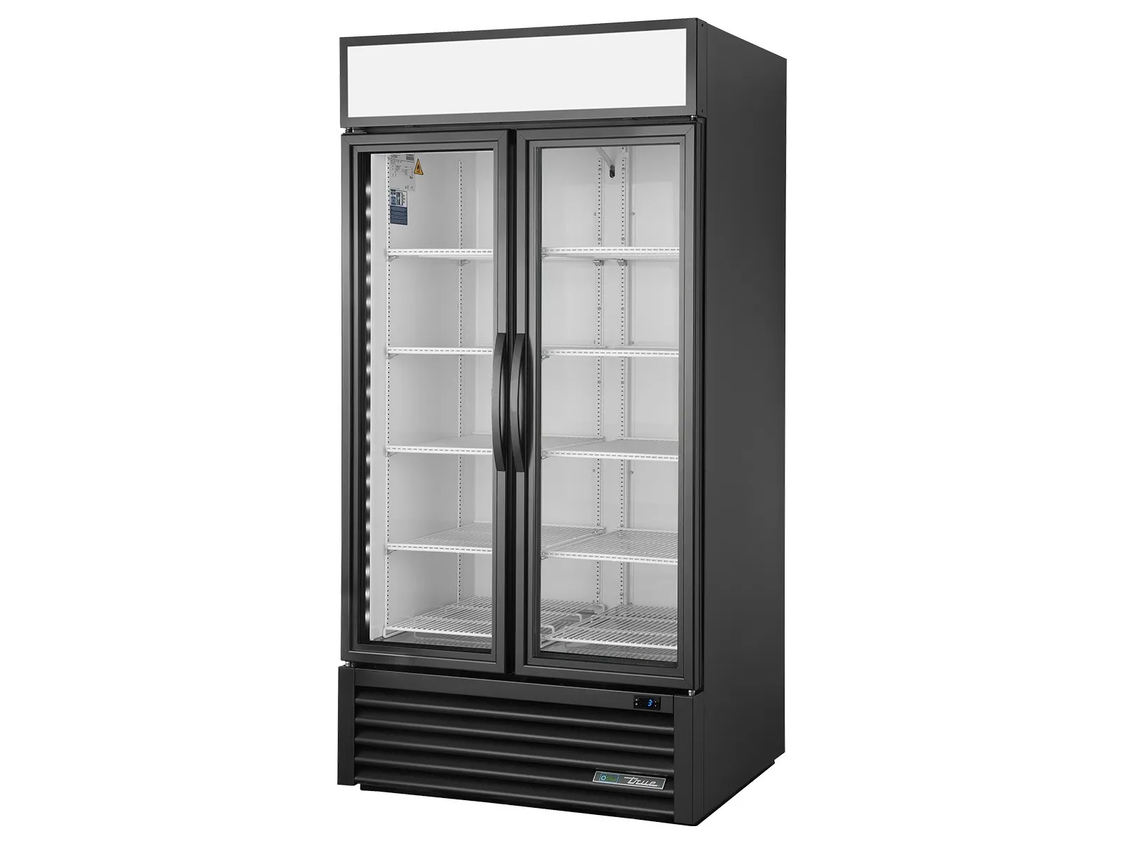 True Refrigeration GDM-35-HC~TSL01 - Upright Retail Merchandiser Refrigerator, 2 Full Glass Swing Doors