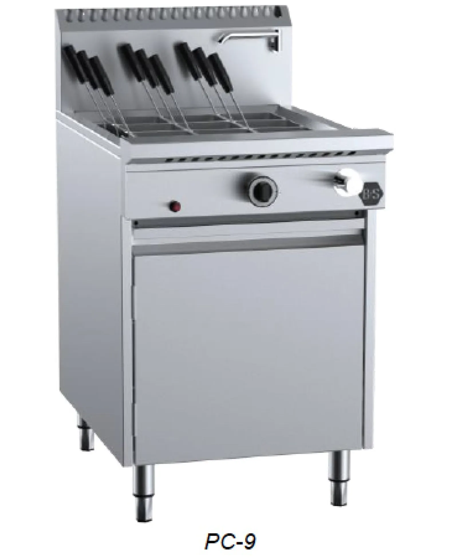 B&S BLACK PC-9 B+S Asian Pasta Cooker 9 Baskets