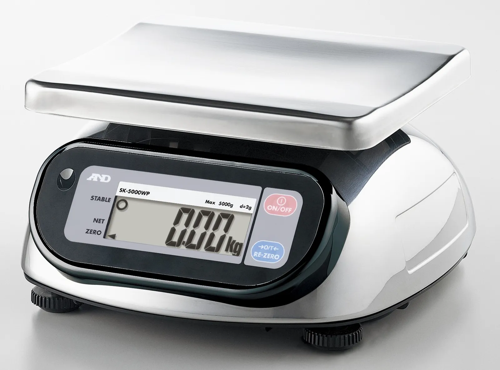 A&D SK-5001WP Washdown Stainless Steel Digital Scale