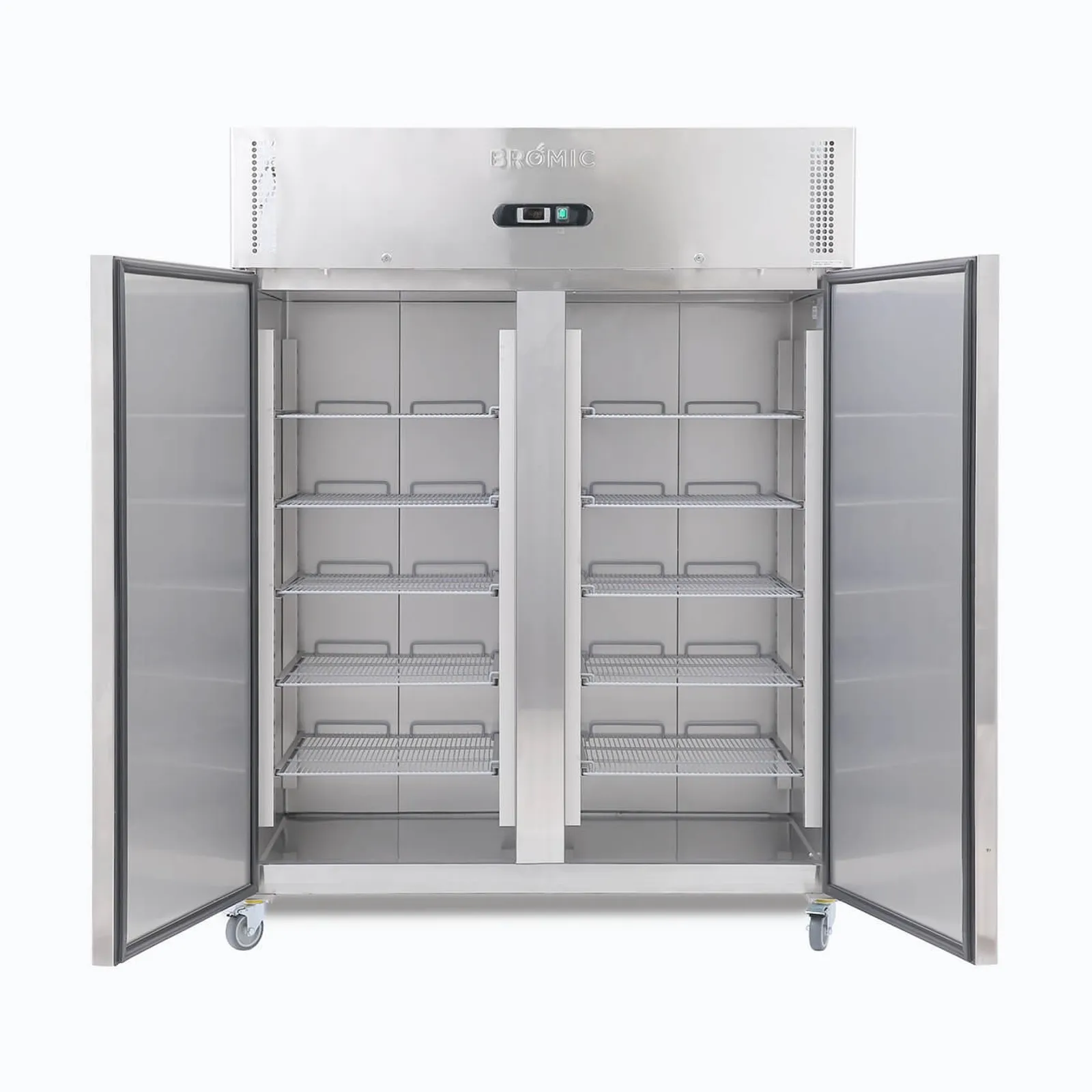 Bromic UF1300SDF-NR-1 - Upright Freezer - 1300L - 2 Doors - Stainless Steel