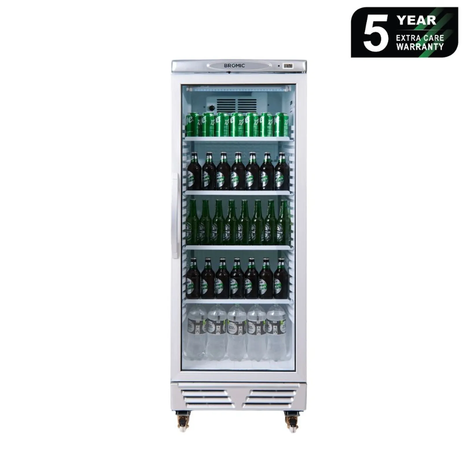 Bromic GM0300-NR - Upright Display Fridge 290L - 1 Door - Flat Glass