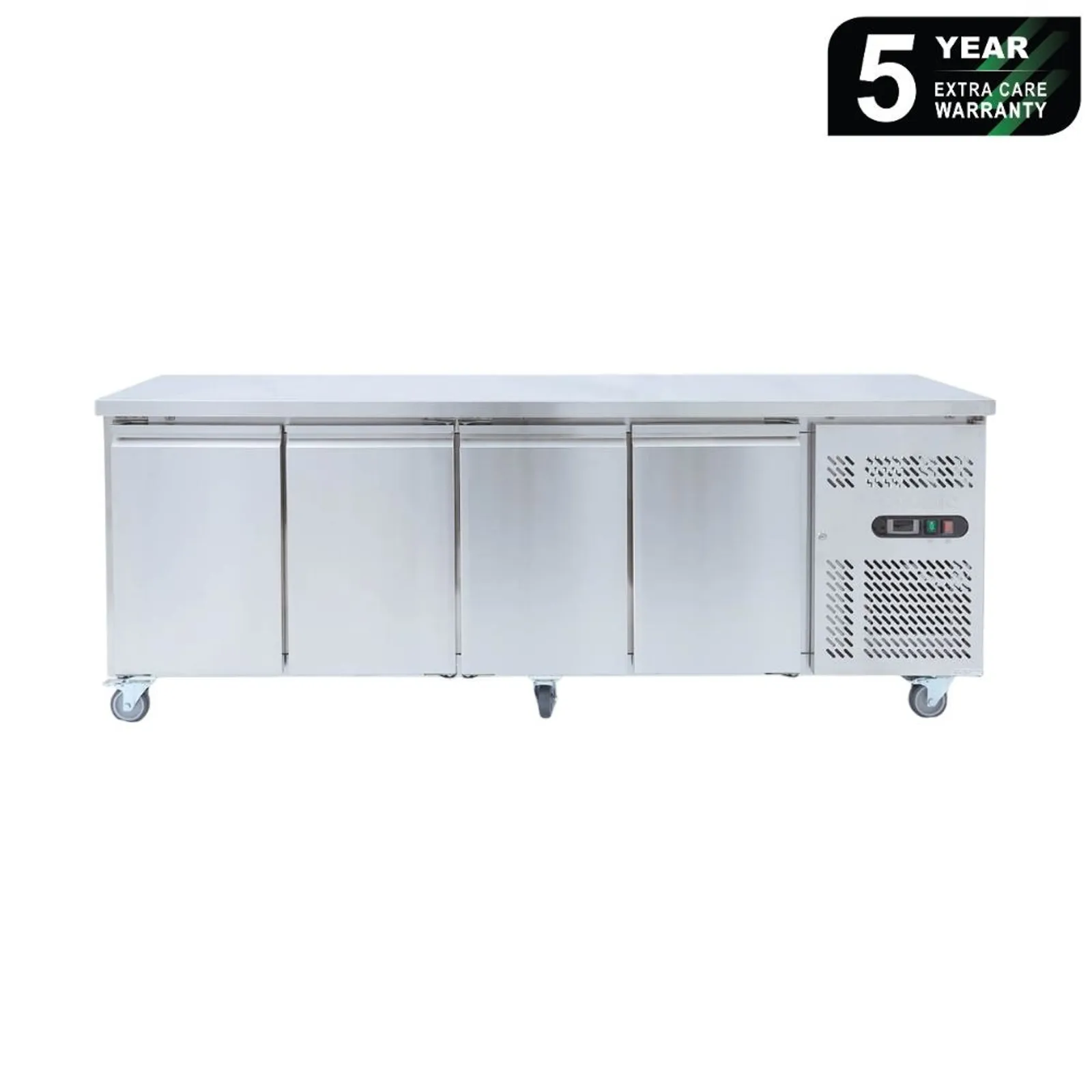 Bromic UBF2230SD-NR - Under Bench Freezer - 553L - 4 Doors - Stainless Steel