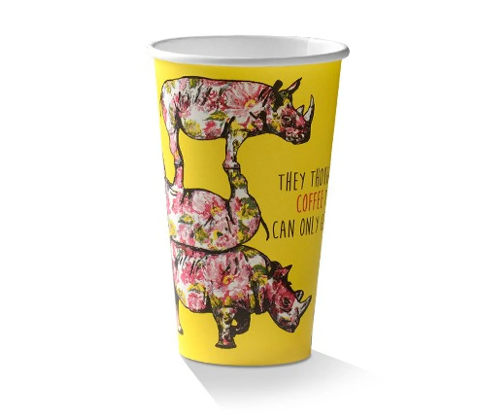 Pac Trading WPC16S 16oz PLA Coated SW Cup/Animal-Print 90 x 58 x 137mm CARTON