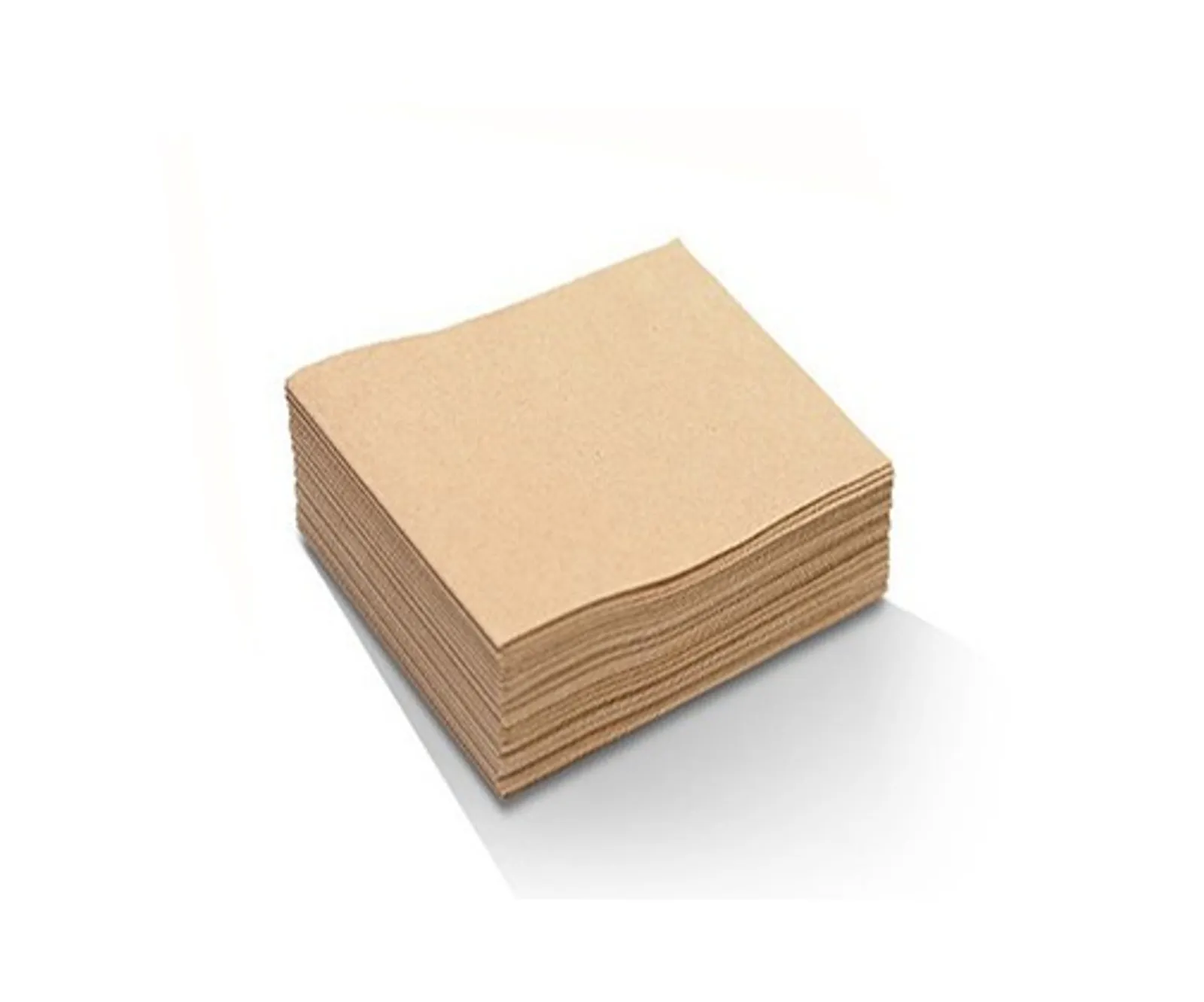Pac Trading BN24 Recycled 2 Ply Cocktail Napkin - 1/4 Fold 240 x 240mm CARTON