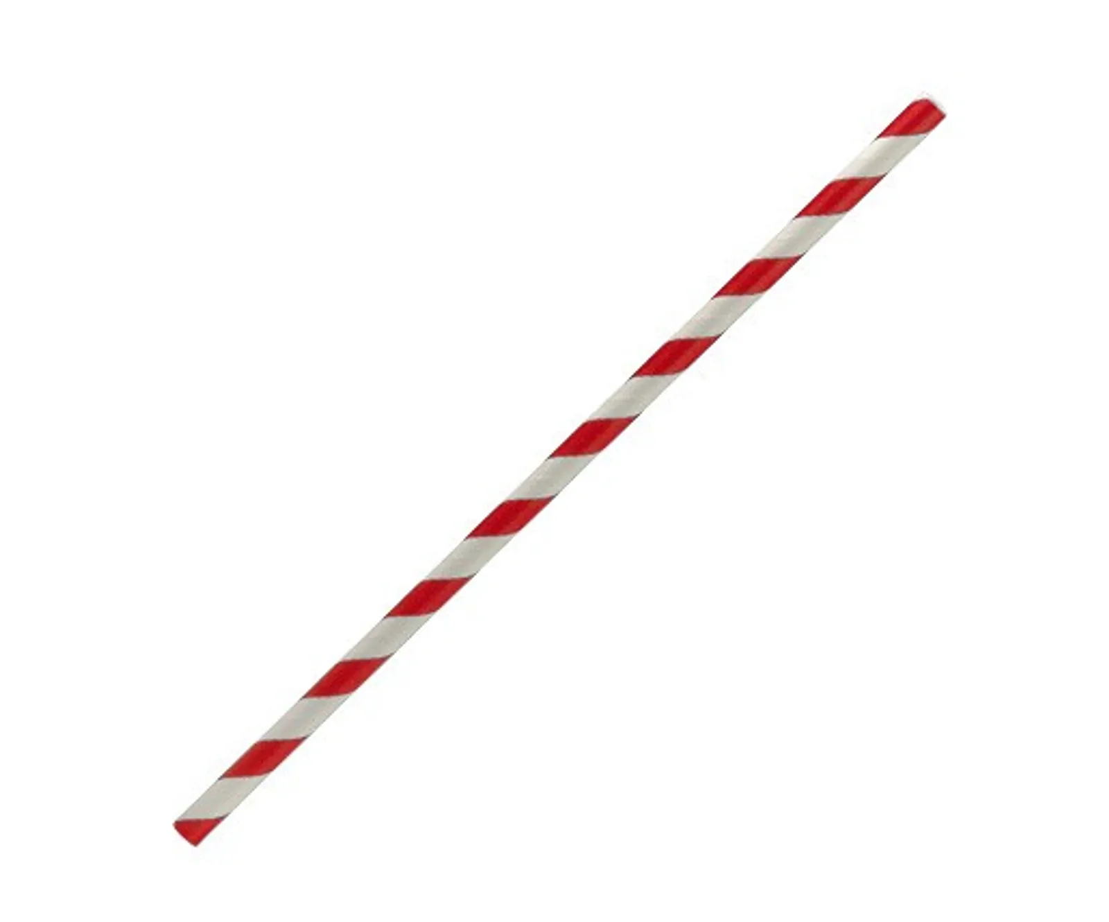Pac Trading PSC RED Paper Straw Cocktail - Red Stripe 5.5 x 120mm CARTON