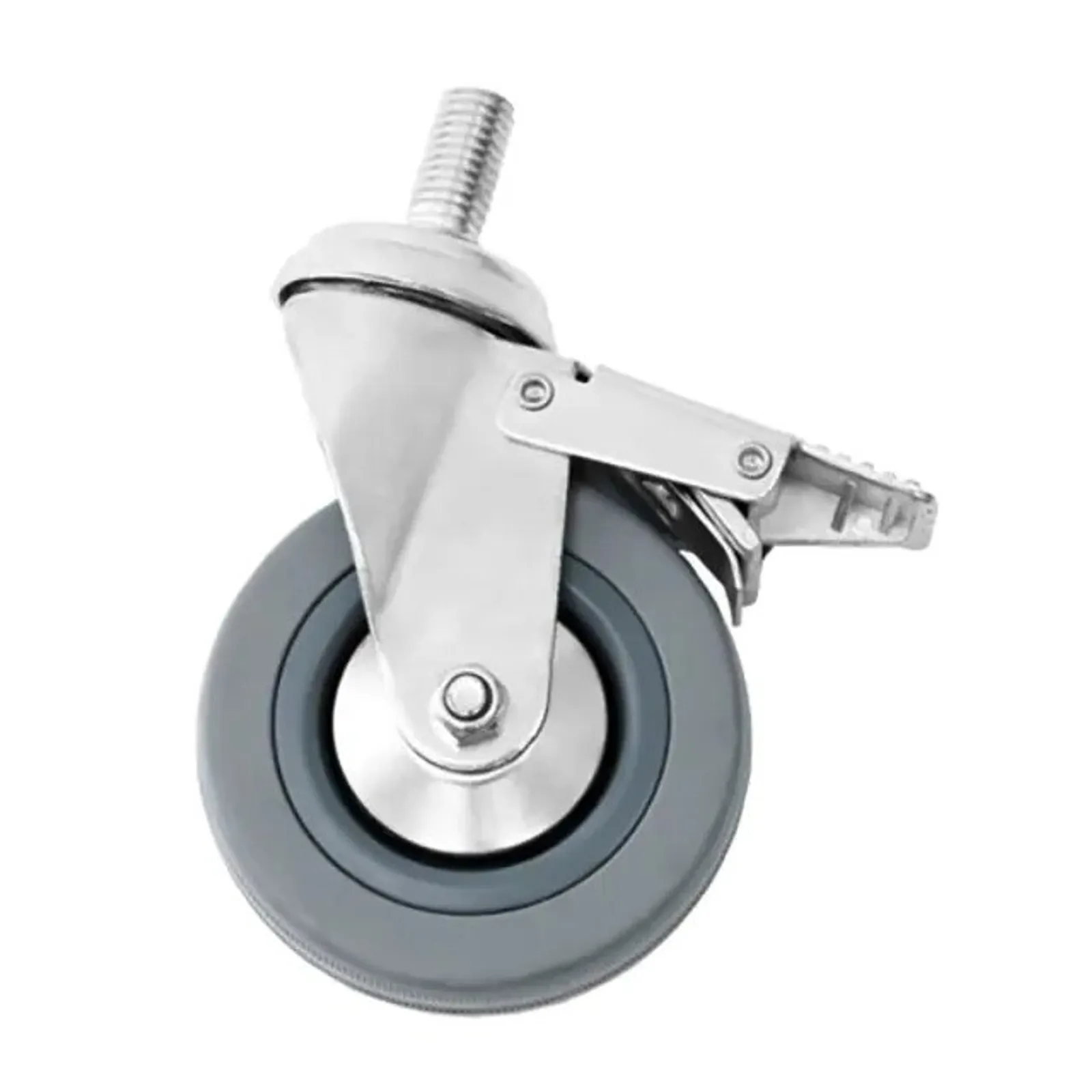 Simply Stainless SSCASBRK - Rubber Locking Caster