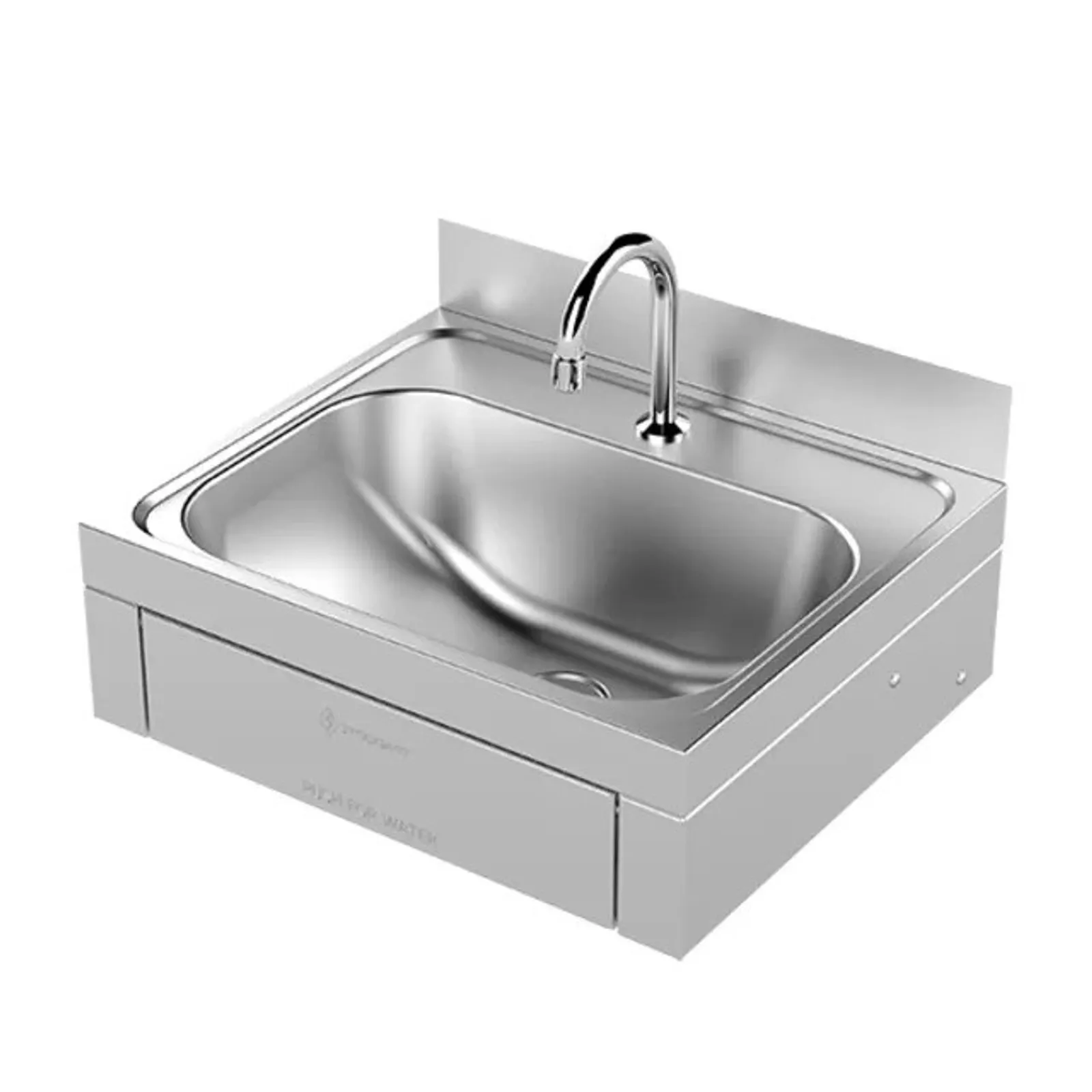 Stoddart Plumbing WB.KO1.300.TMVE Knee Operated Wash Basin w/Splashback w/Thermostatic Mixing Valve