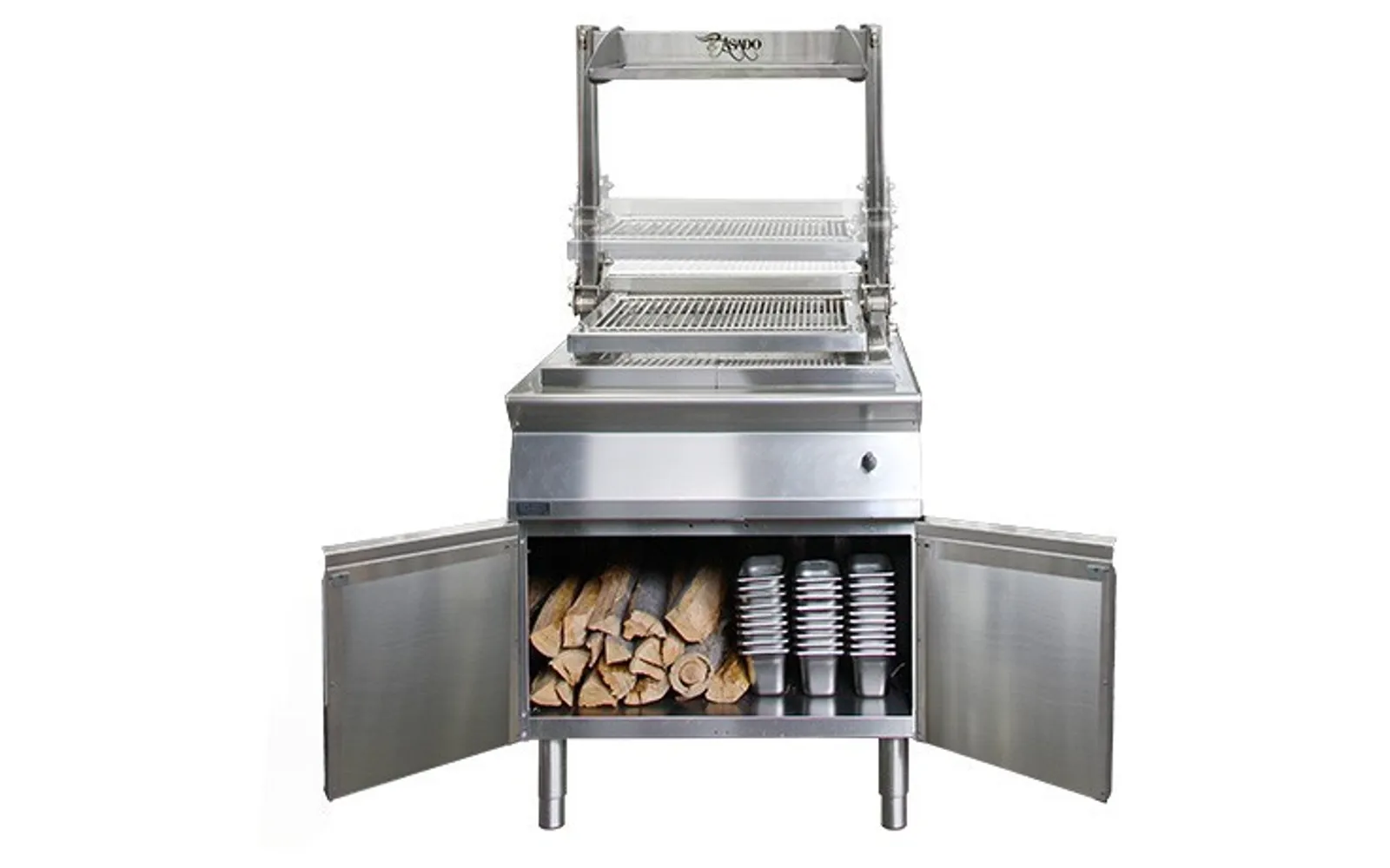 Asado PGA.EL9.0800 - 800mm wide Wood Fire Parilla Grill - Height adjustable