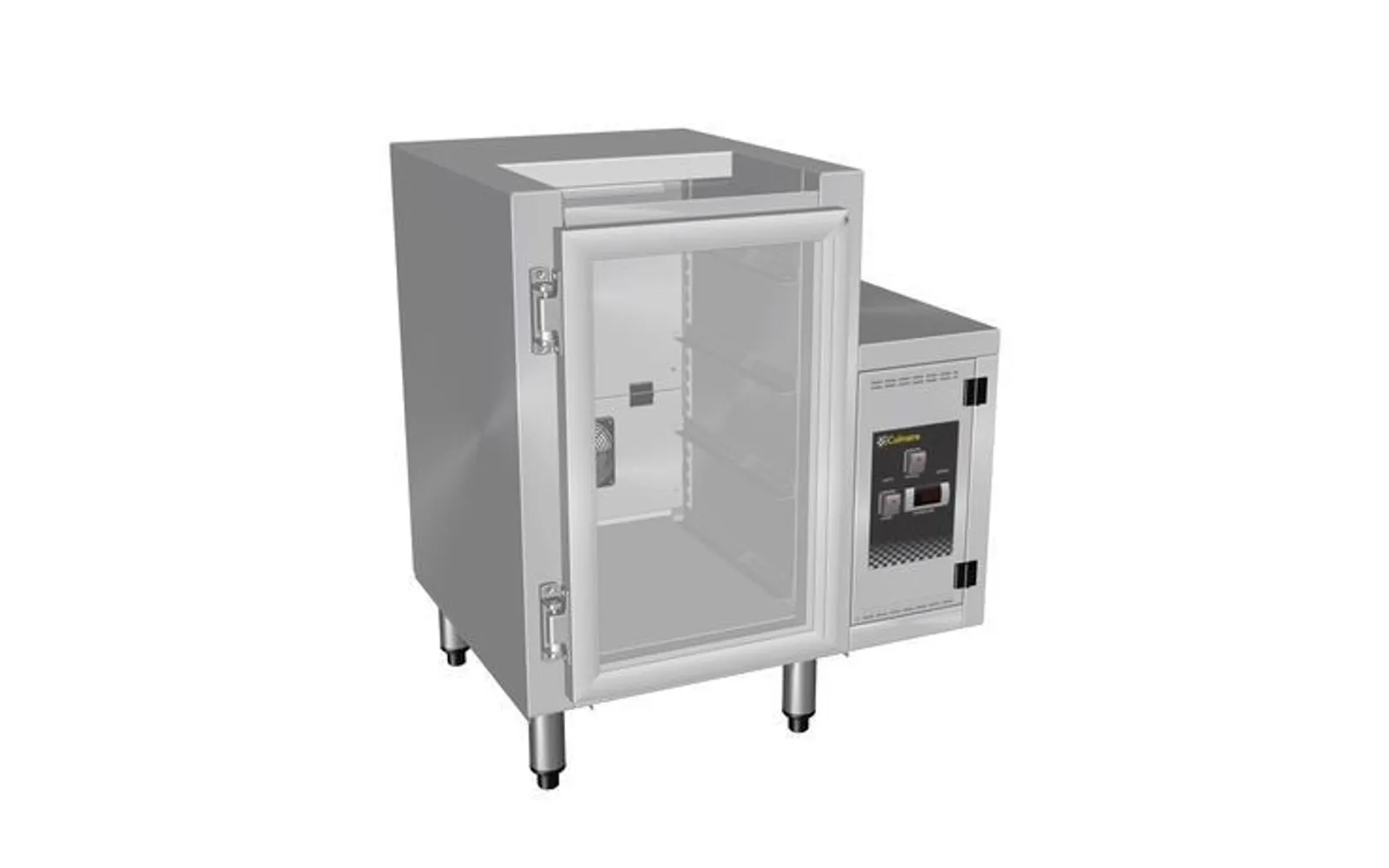 Culinaire CR.GC1.S.RC.L  Single Door Glass Chiller - Sliding Lid - Right Hand Control Box - Left  Hinged Door