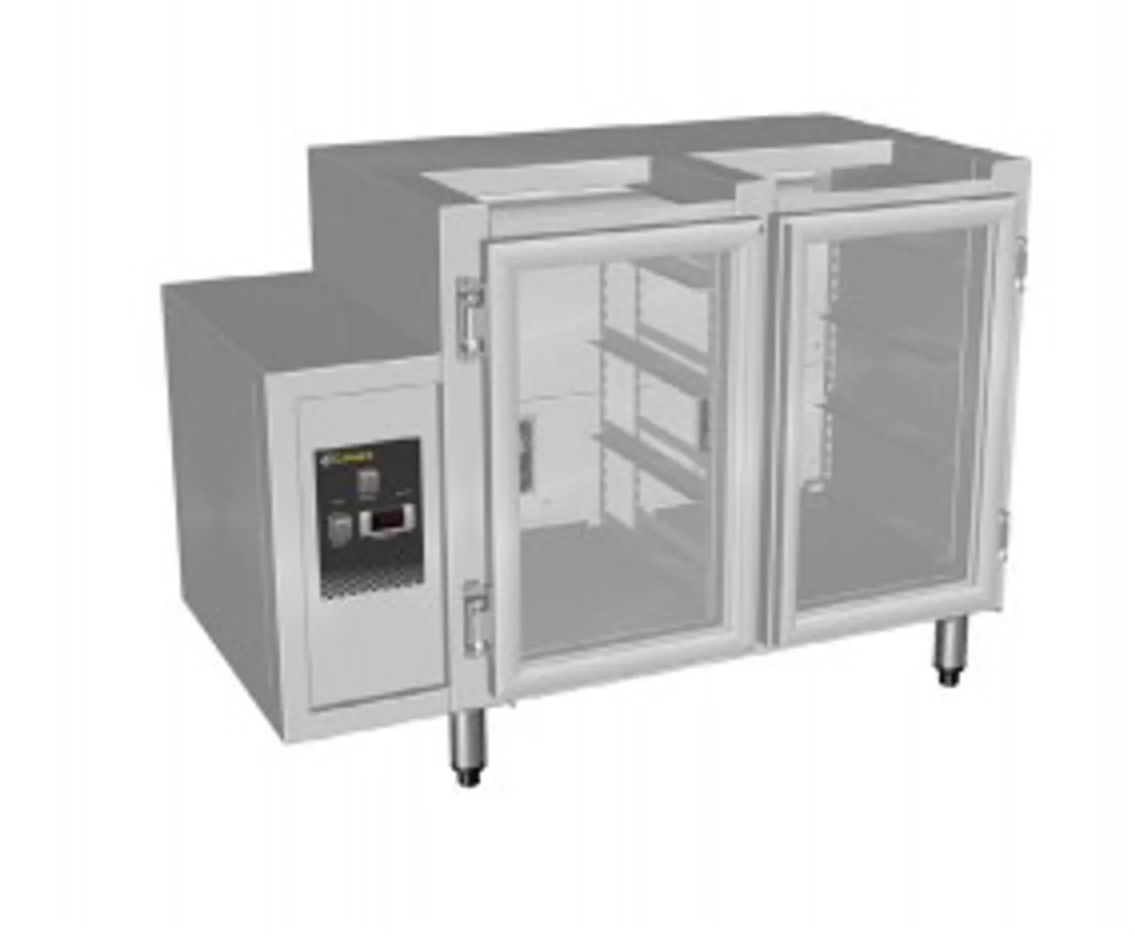 Culinaire CR.GC2.S.RCL Double Door Glass Chiller - Sliding Lid - Left Hand Control Box