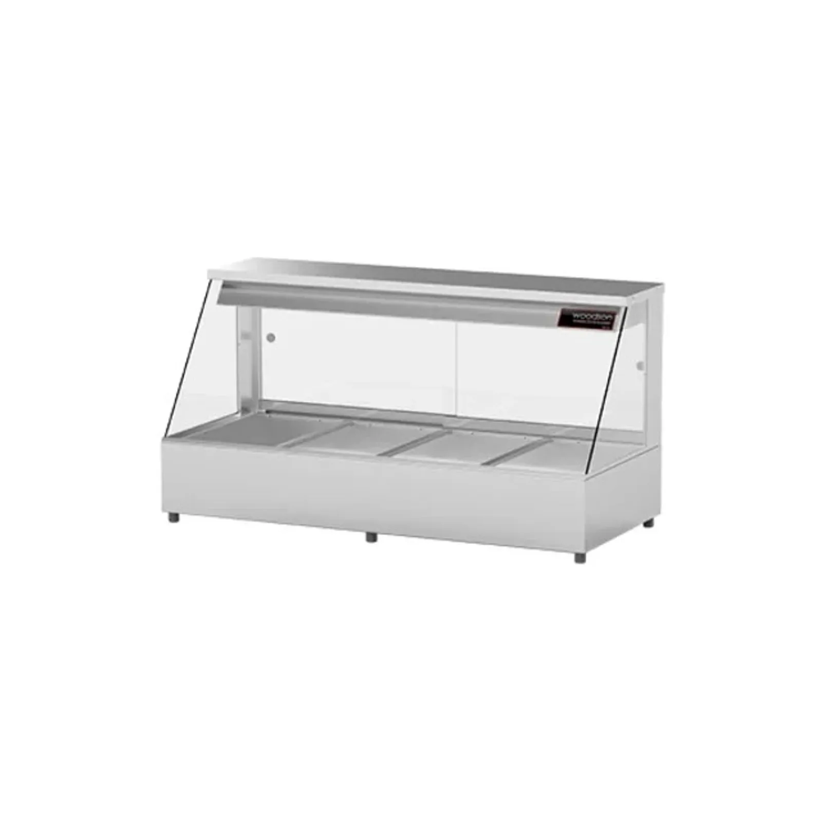 Woodson W.HFS24 Hot Food Bar - Straight Glass 1355mm - 4 Module