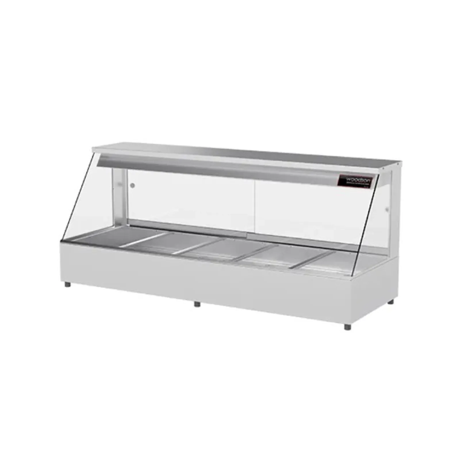 Woodson W.HFS25 Hot Food Bar - Straight Glass 1680mm - 5 Module
