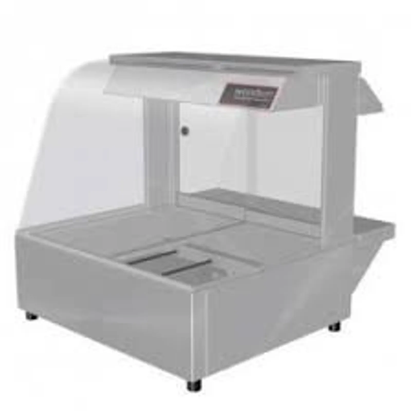 Woodson W.HFC22 Hot Food Bar - Curved Glass 705mm - 2 Module