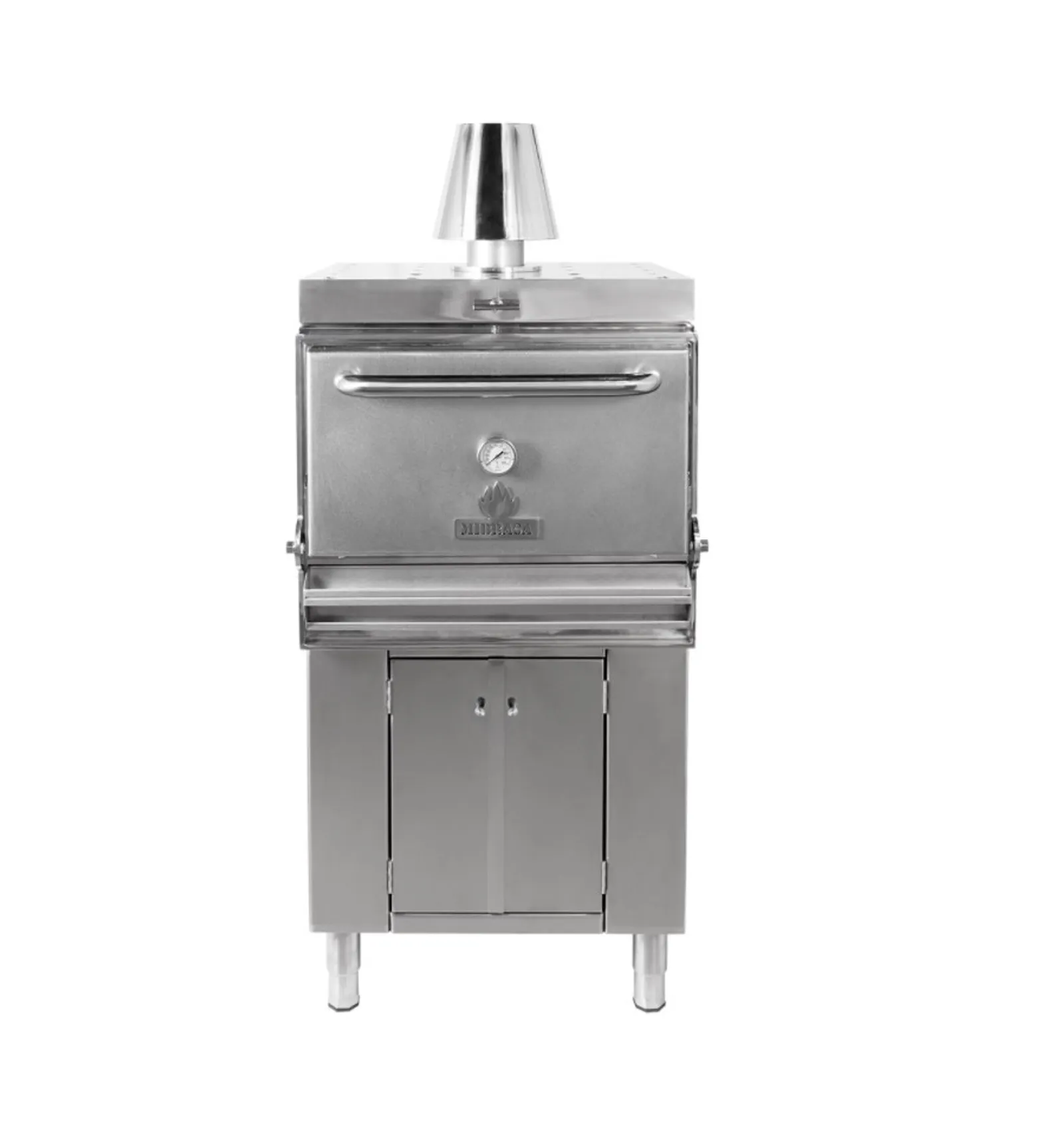 Mibrasa HMB-AB-110-INOX Charcoal Oven Cupboard - One Grill Shelf and Standard Accessories