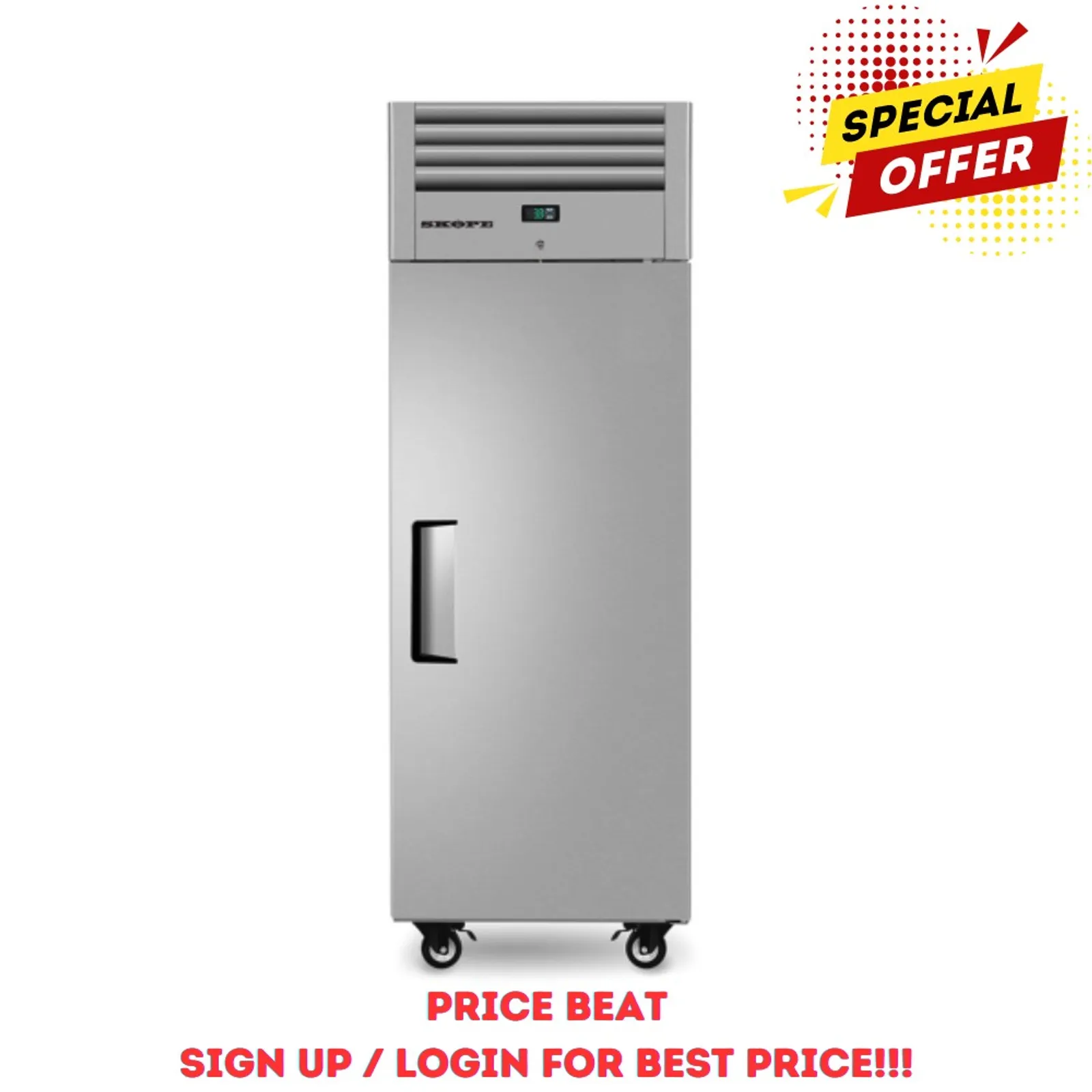 SKOPE ReFlex RF7.UPR.1.SD - 1 Solid Door Upright Fridge