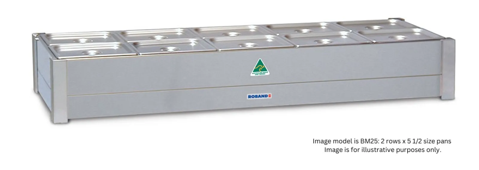 Roband BM23 - Hot Bain Marie, 2 rows x 3 1/2 GN, pans not included