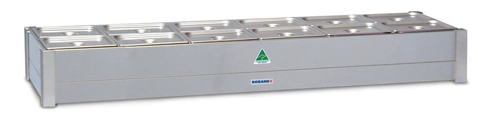 Roband BM26A - Hot Bain Marie, 2 rows x 6 1/2 GN, pans & lids included
