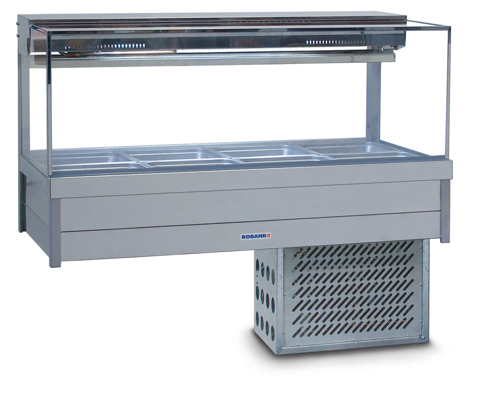 Roband SRX24RD Square Glass Refrigerated Foodbar