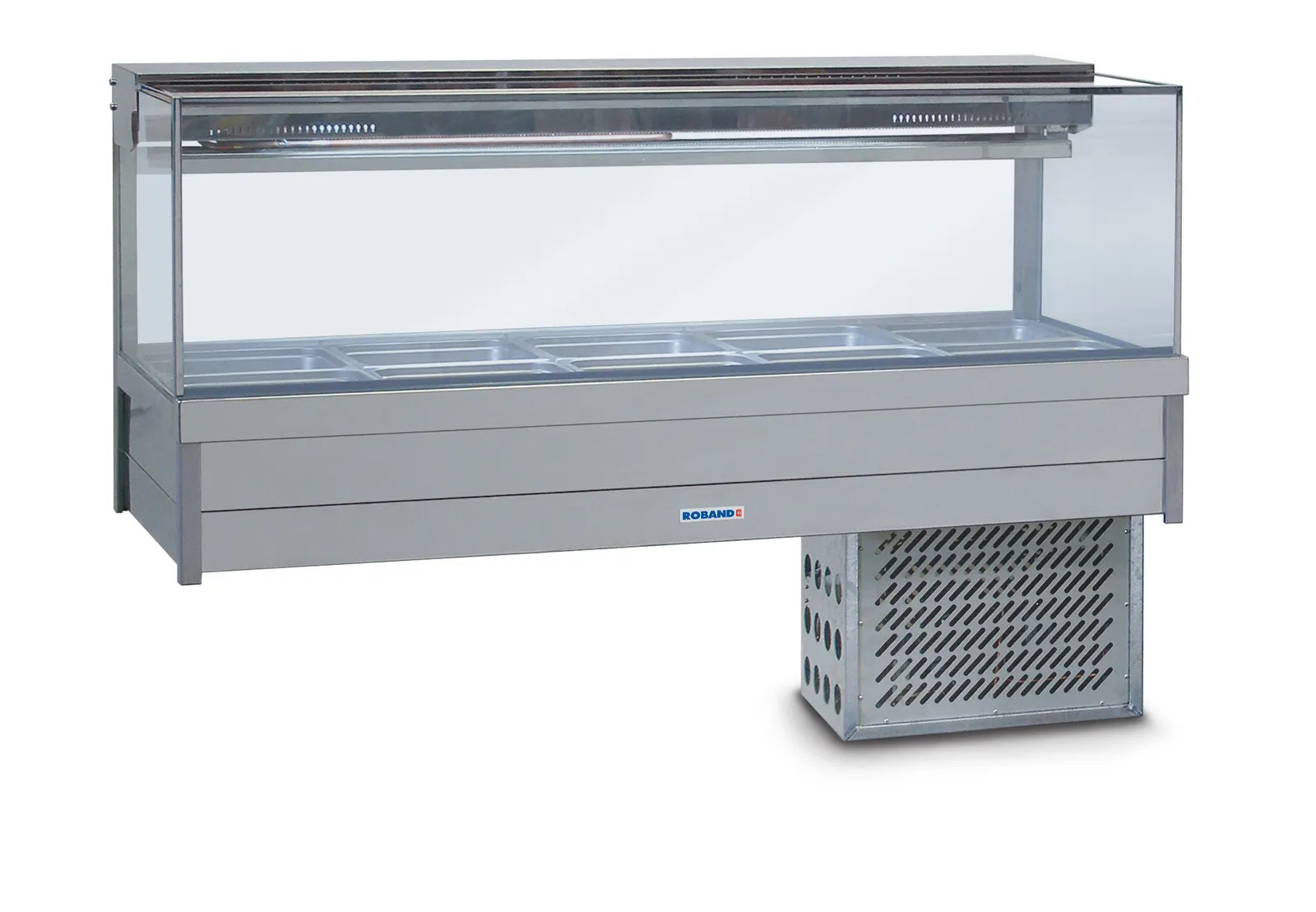 Roband SRX26RD Square Glass Refrigerated Food Bar