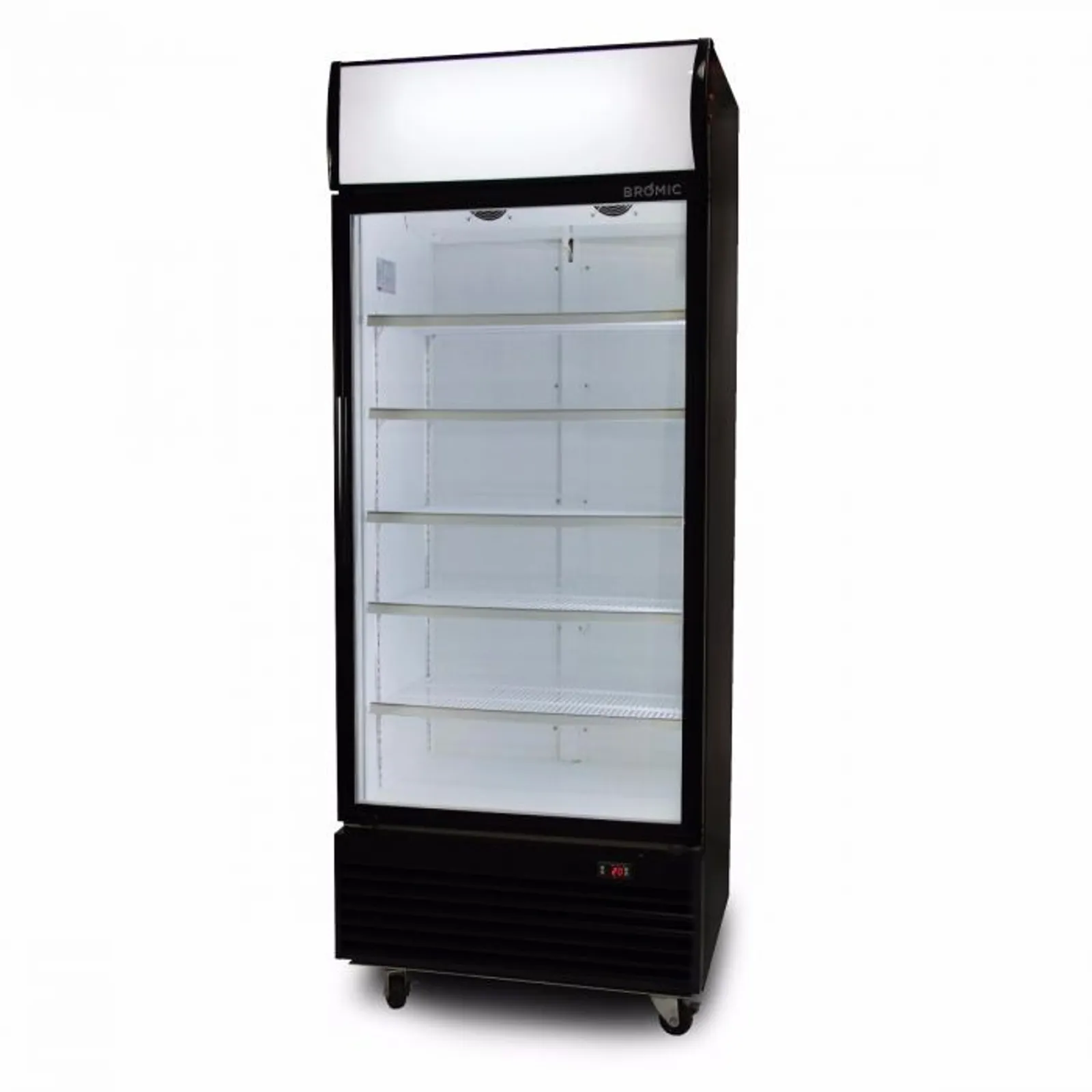 Bromic GM0690LB - Upright Display Fridge - 659L - 1 Door - Flat Glass - Lightbox