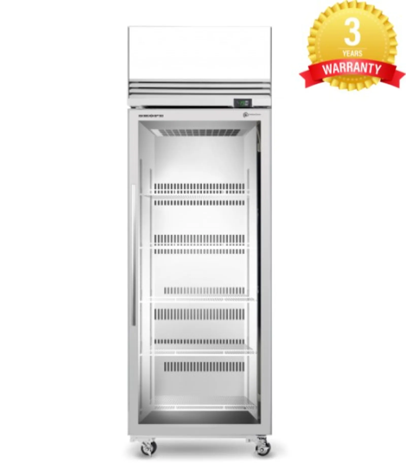 SKOPE ActiveCore TMF650N-AC Glass Door Display Freezer, Lit Sign