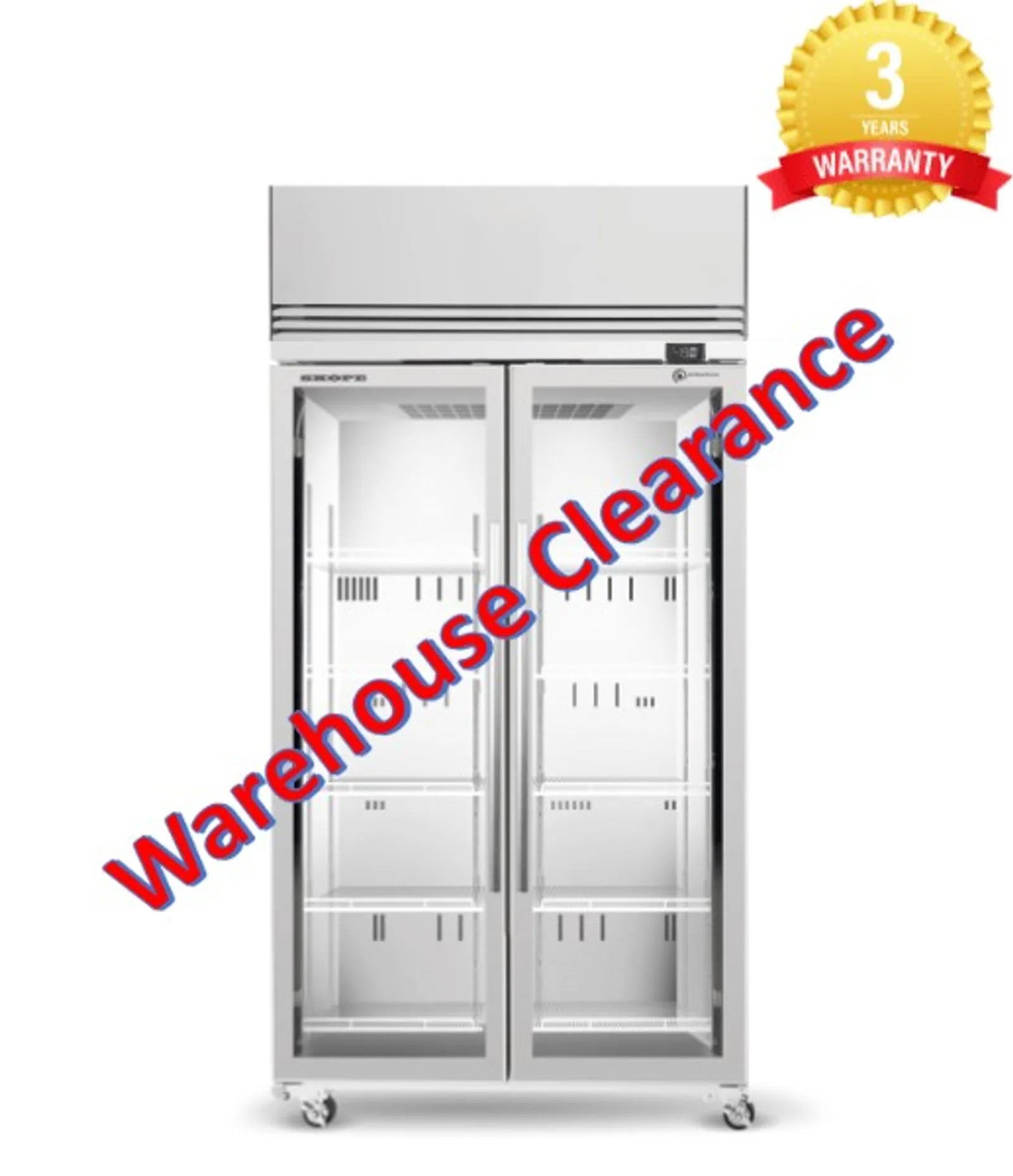 SKOPE ActiveCore TMF1000N-A 2 Glass Door Display Freezer (2)