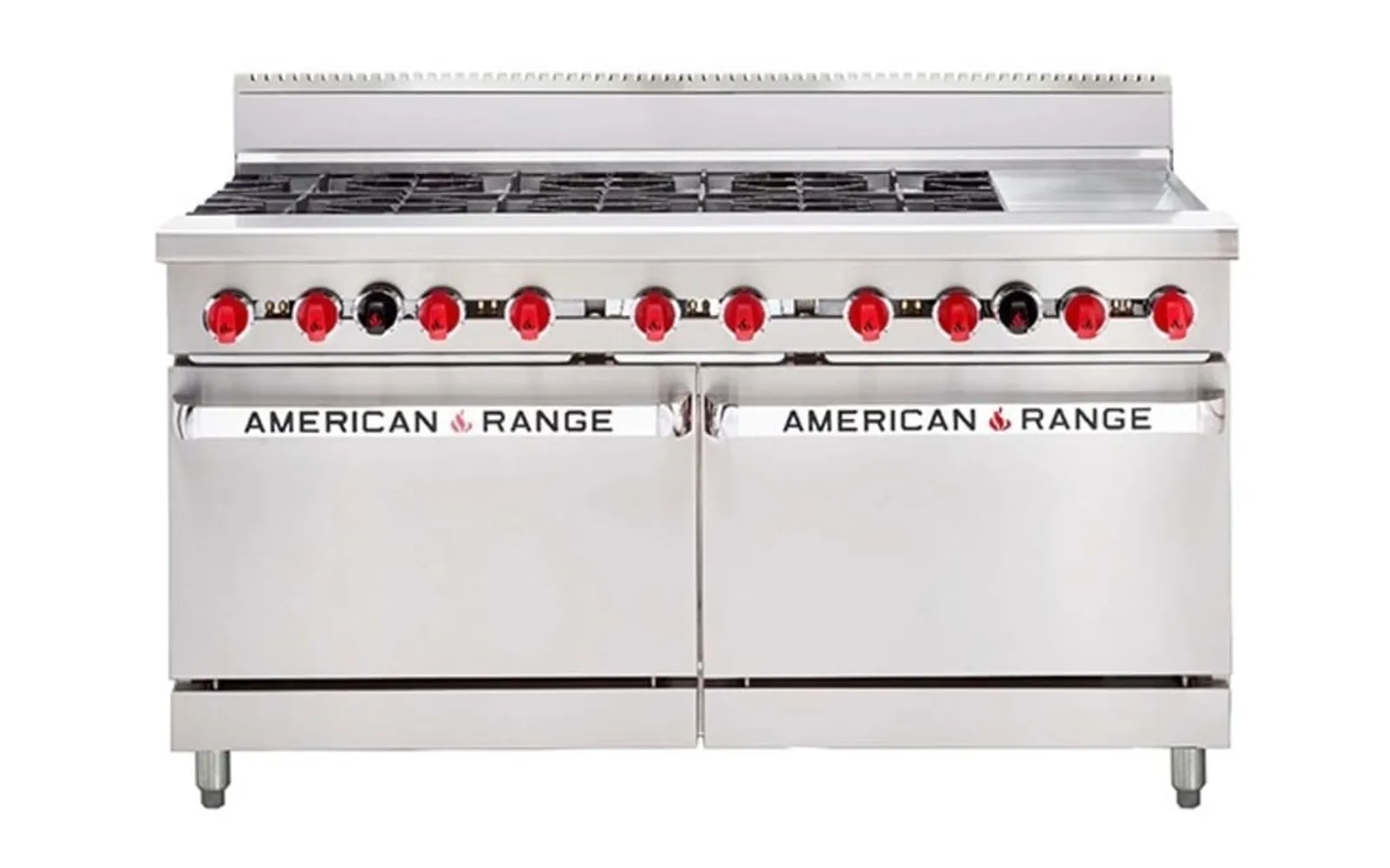 American Range AAR.8B.12G.N - 60" 8 Burner Oven Range, Natural Gas - Clearance