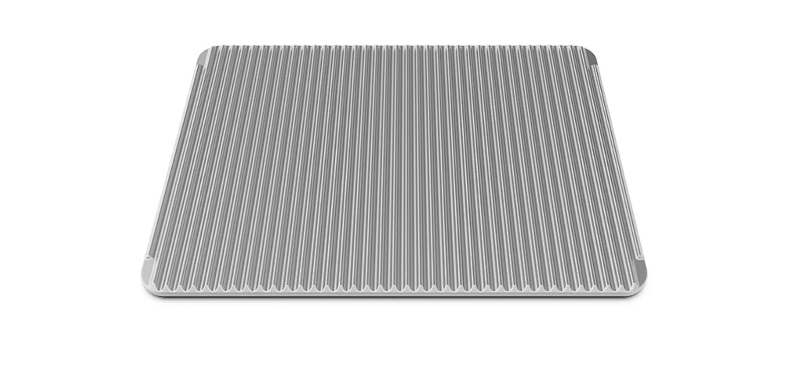 Unox TG335 FAKIRO - 12mm H Non-Stick Aluminium Plate, Flat on One Side & Ribbed on the Other