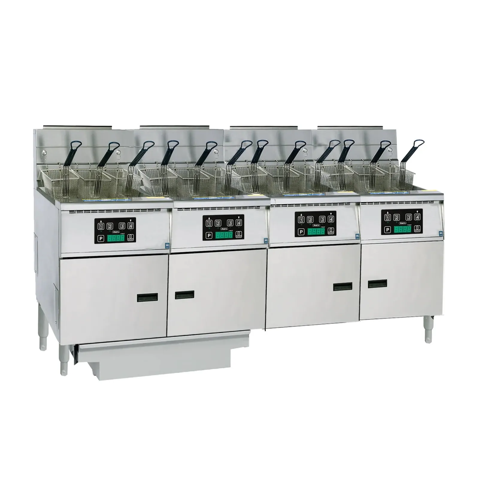 Anets FDAGP475C Platinum Series - 4 Bank Fryer Filter Drawer with Computer Control