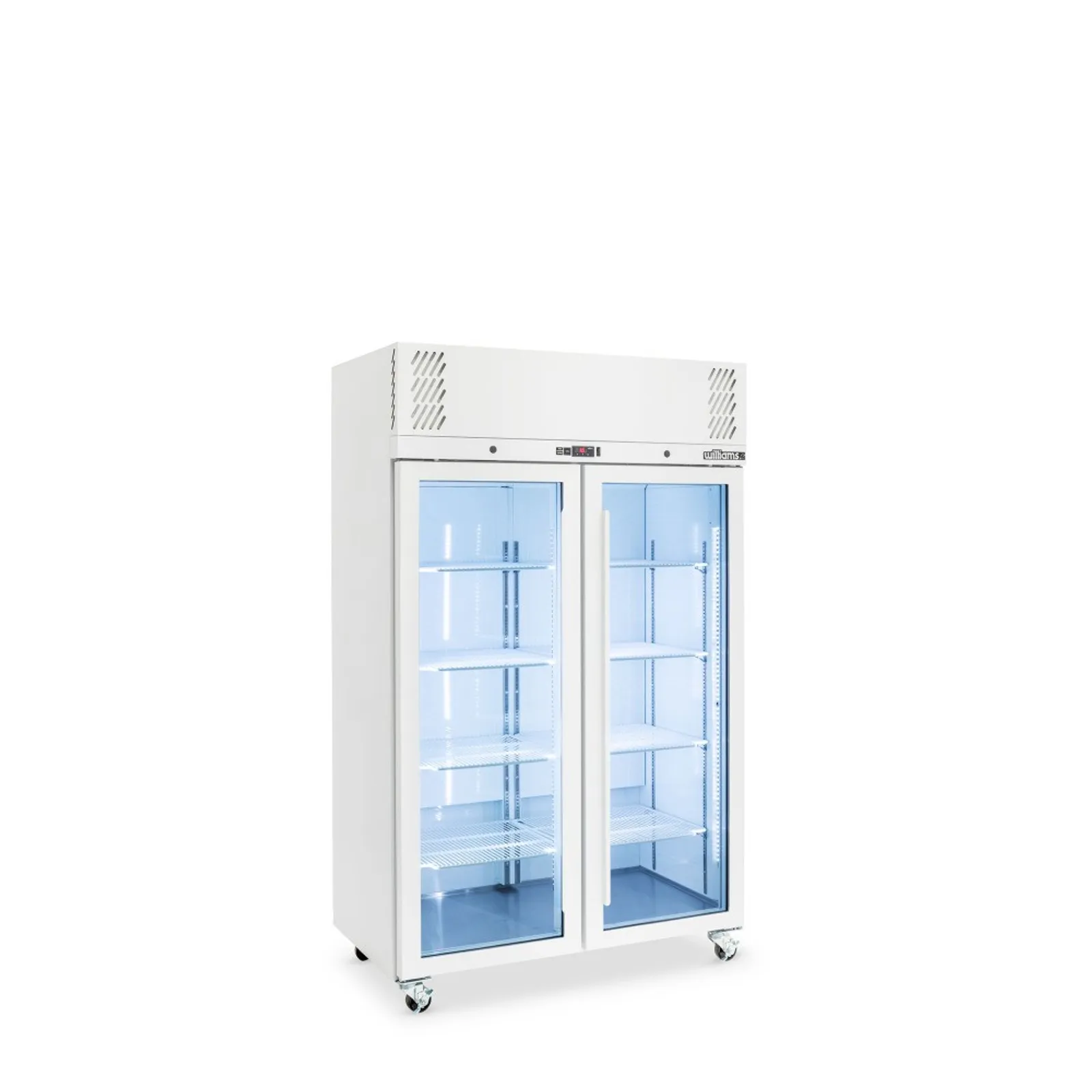 Williams LP2GW Pearl - 2 Glass Door Upright Freezer, White