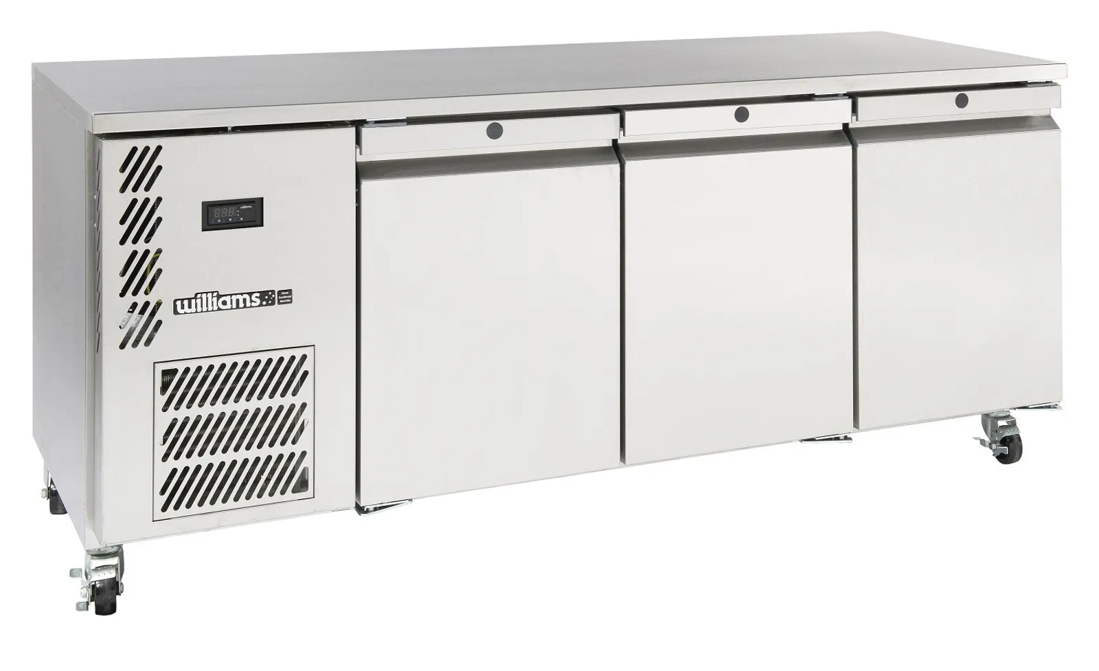 Williams LO3USS-HC Opal Hydrocarbon - 3 Solid Door Underbench Freezer