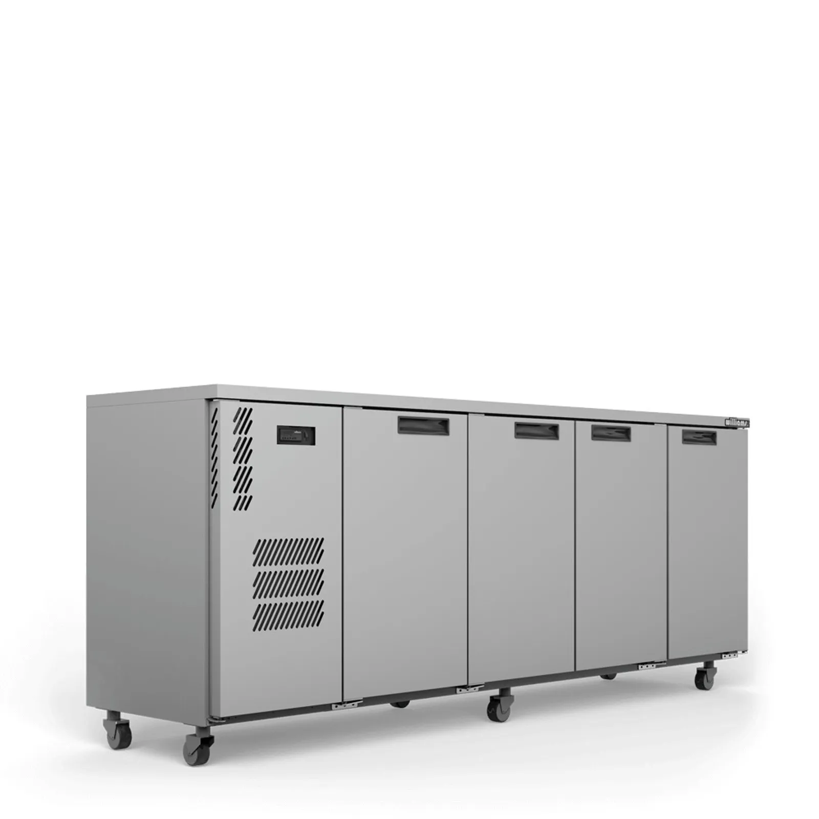 Williams HC4USSHC Cameo - 4 Solid Door Underbench Fridge, Stainless Steel