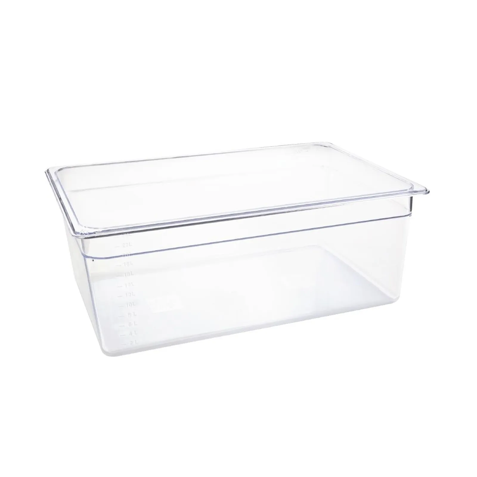 Vogue U227 - Clear Polycarbonate 1/1 Gastronorm Tray 200mm