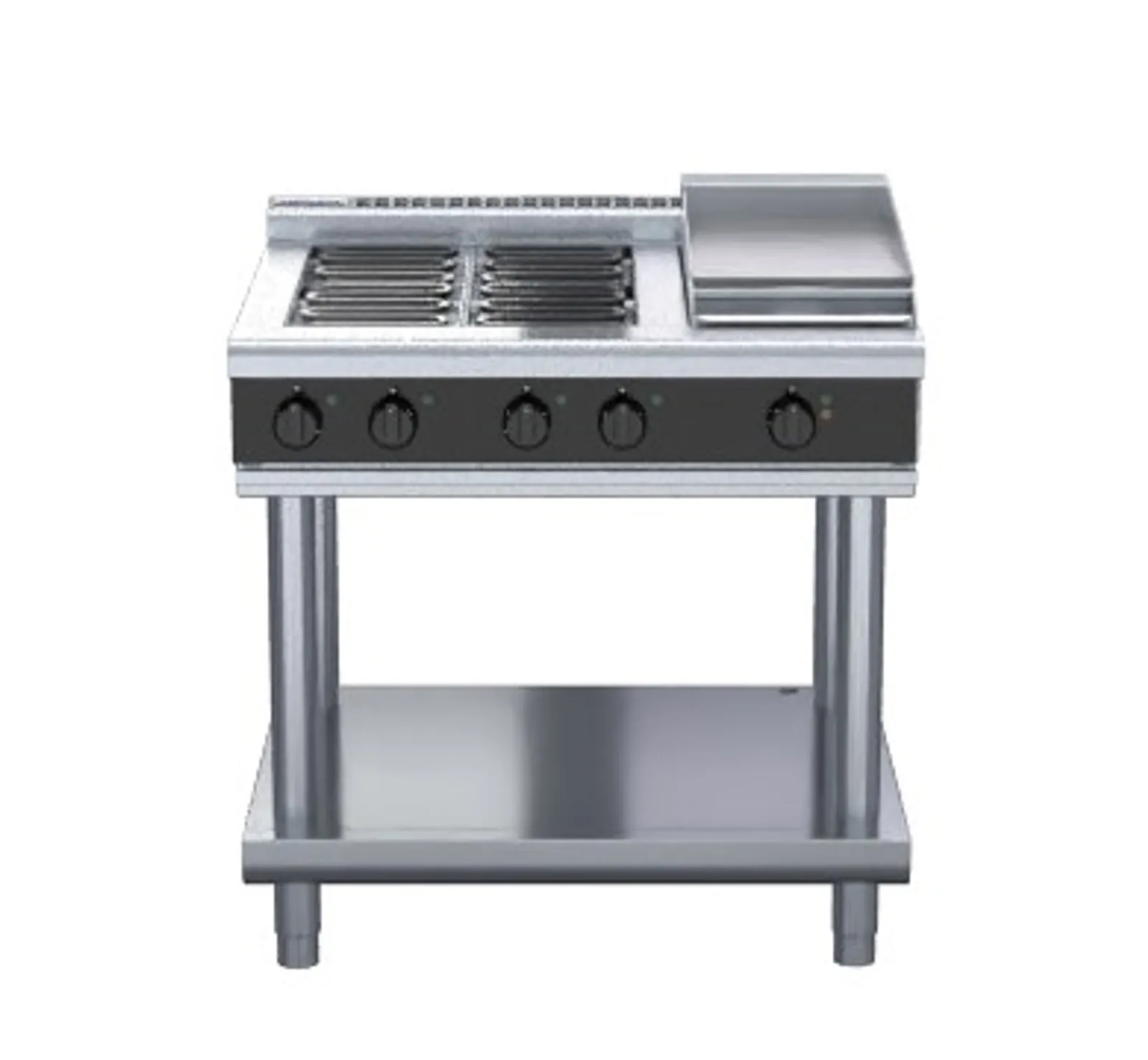 Waldorf Bold RNLB8603E-LS - 900mm Electric Cooktop Low Back Version Leg Stand