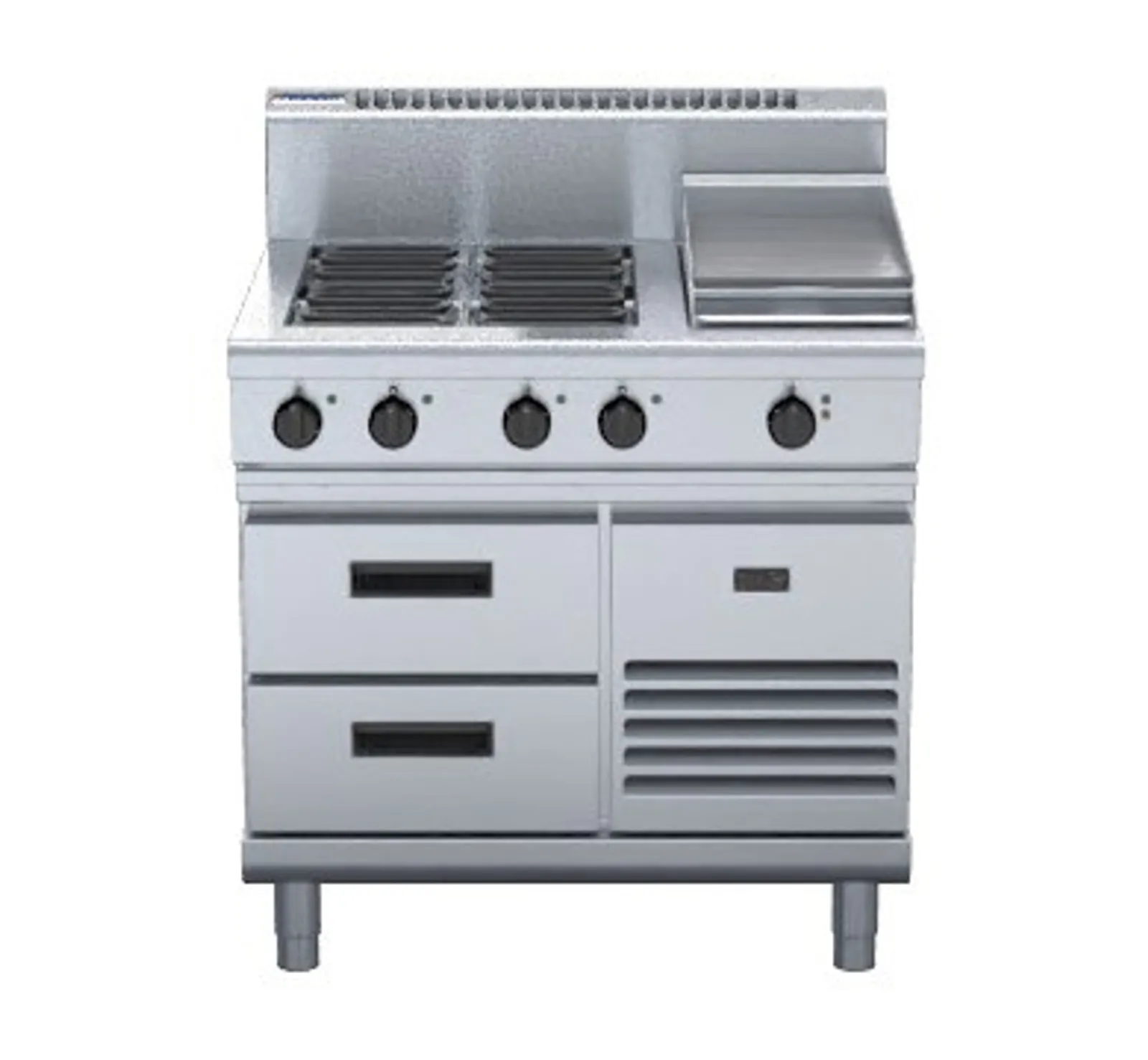 Waldorf 800 Series RN8603E-RB - 900mm Electric Cooktop Refrigerated Base