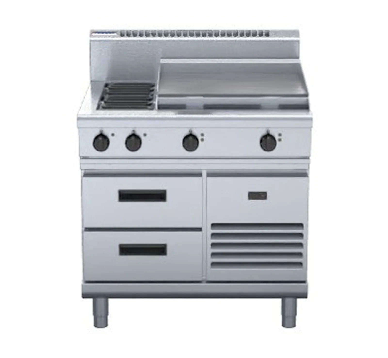 Waldorf 800 Series RN8606E-RB - 900mm Electric Cooktop Refrigerated Base