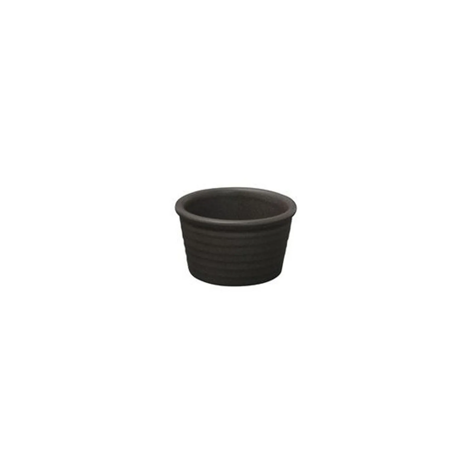 Zuma 90916 - Ribbed Ramekin Charcoal 85mm (Pack of 6)