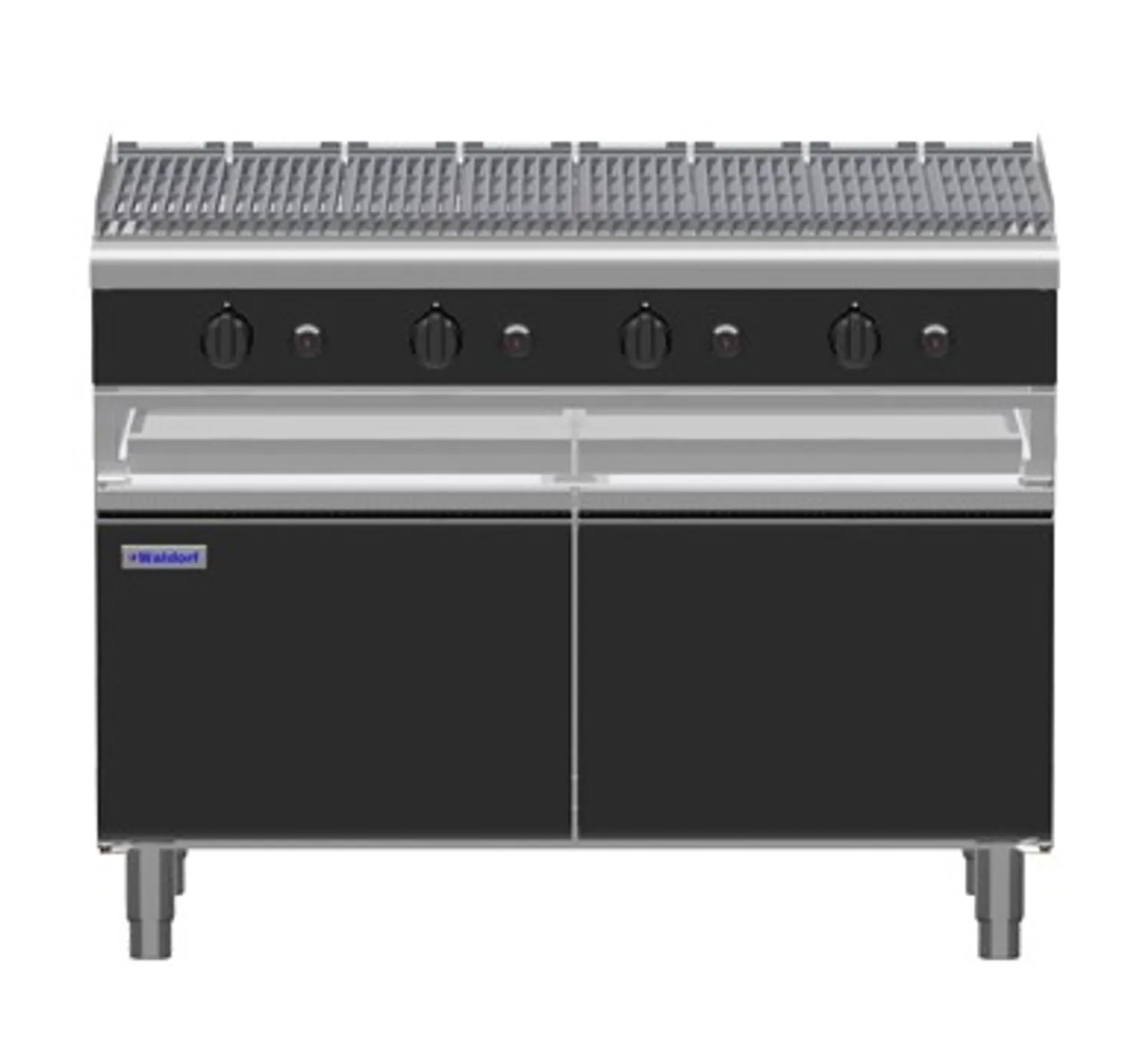 Waldorf Bold CHLB8120G-CD - 1200mm Gas Chargrill Low Back Version - Cabinet Base