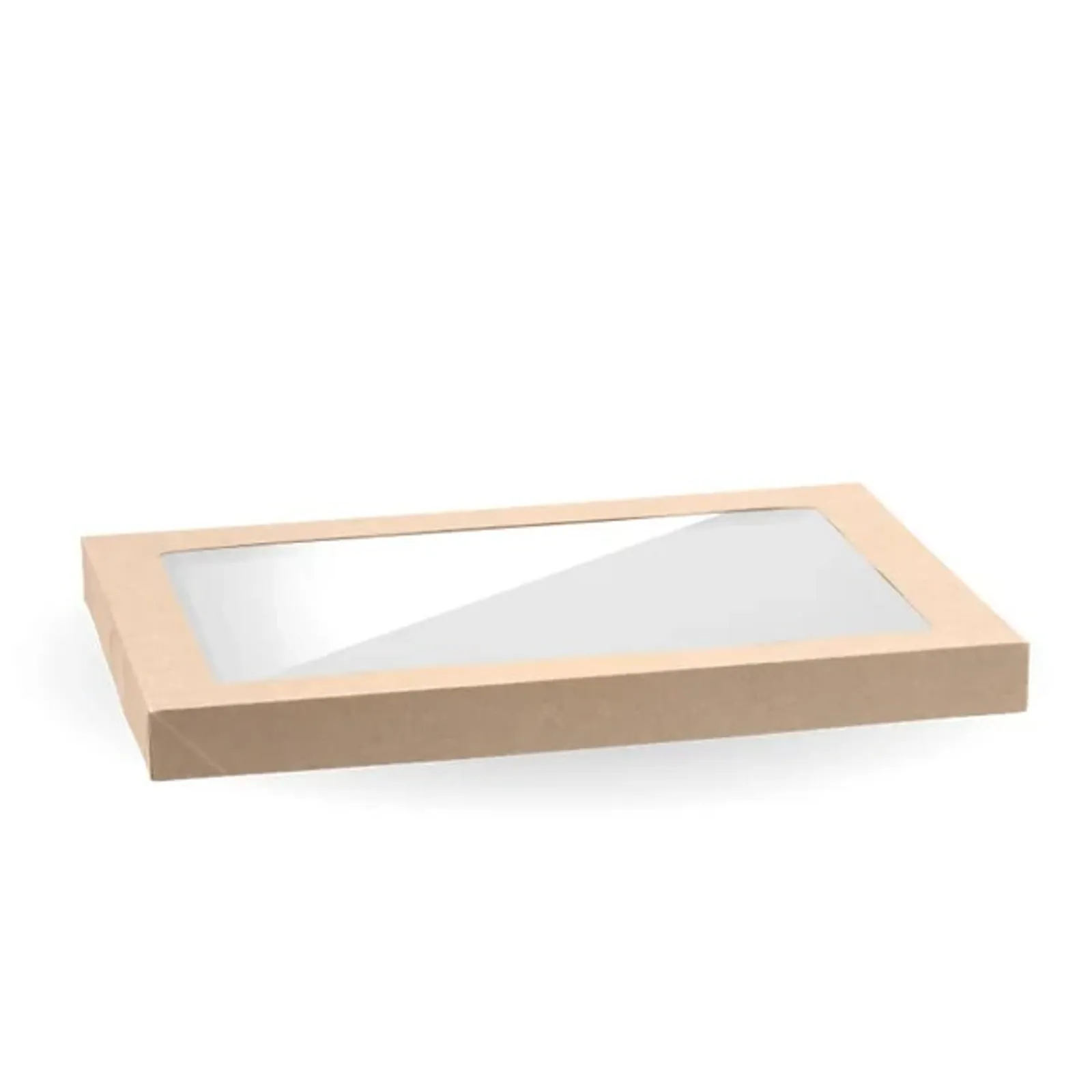 BioPak BB-CBWL-M - Medium BioBoard Catering Tray PLA Window Lid