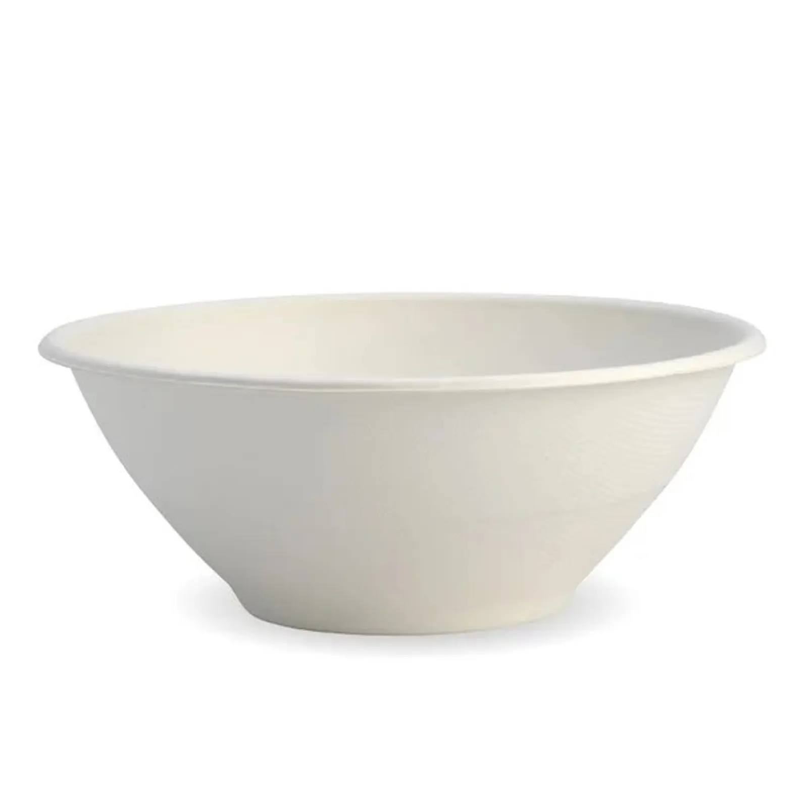 BioPak B-BL-40 - 1,180ml / 40oz White Plant Fibre BioBowl
