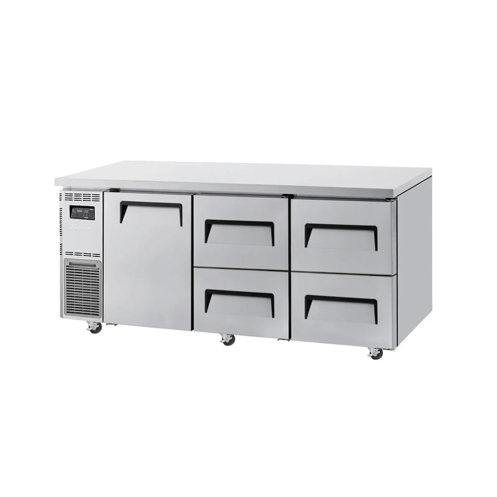 Turbo Air KUR18-2D-4-N - 1 Door 4 Drawer Undercounter Fridge