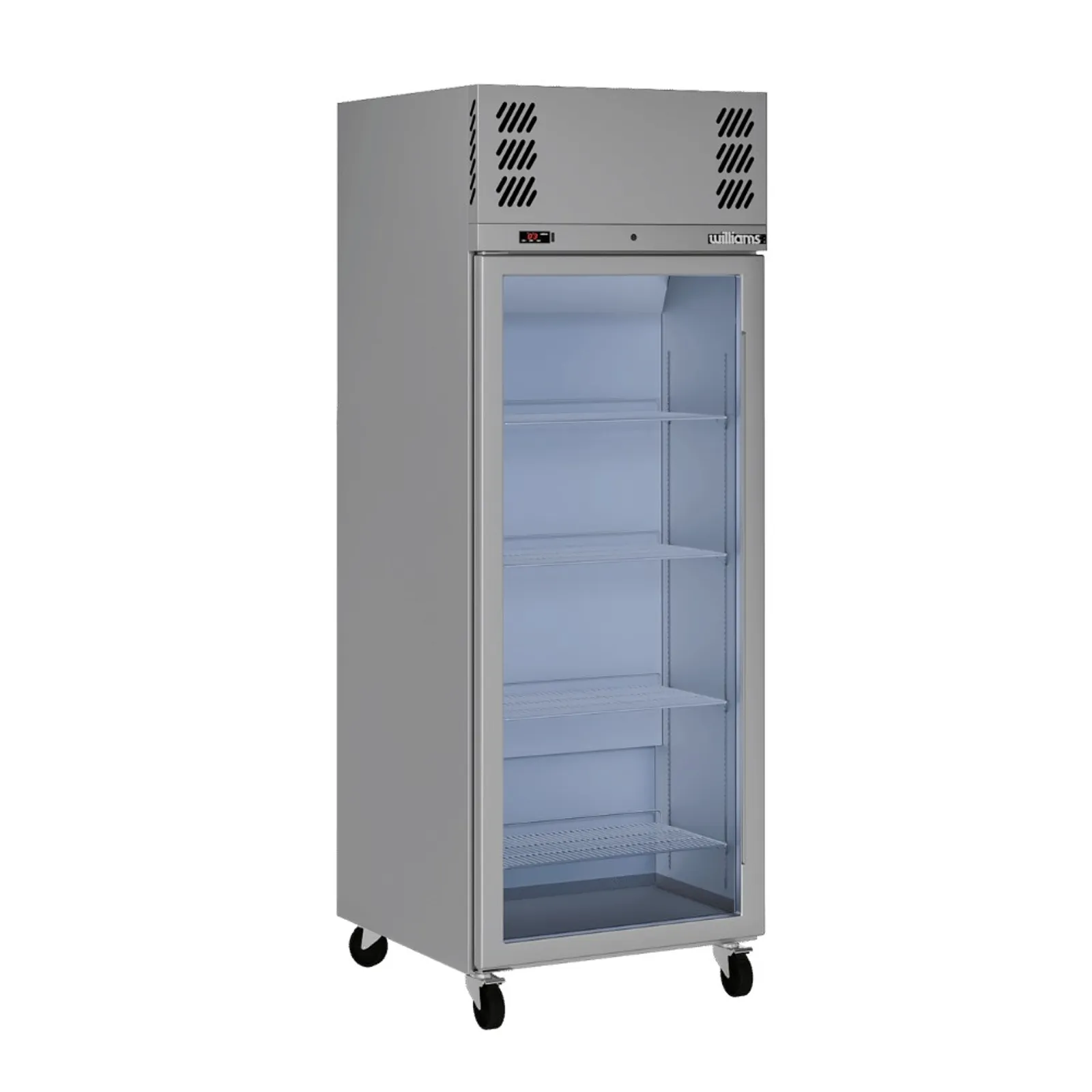 Williams LP1GS Pearl - 1 Glass Door Upright Freezer, Stainless Steel