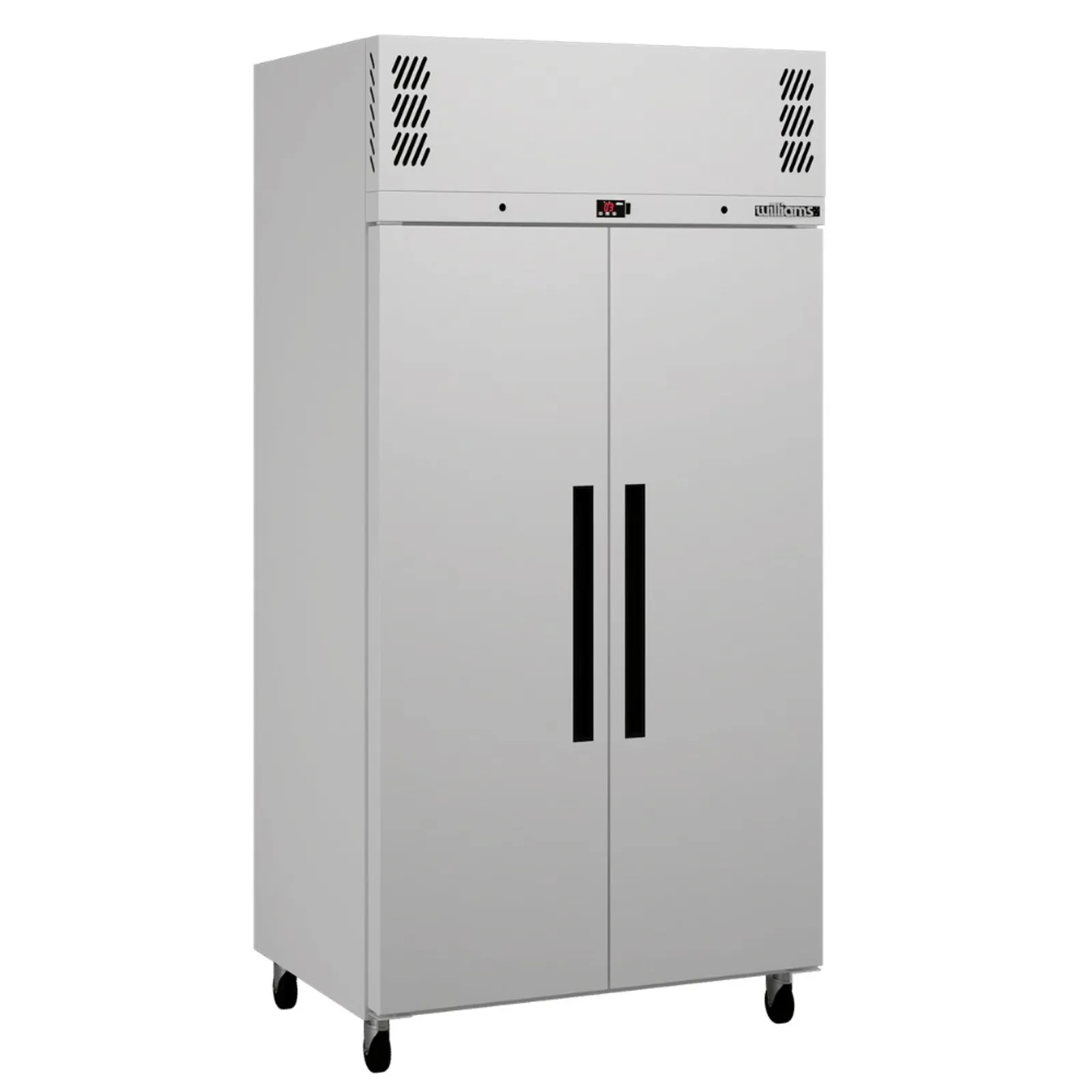 Williams HPR2SS Pearl - 2 Solid Door Slim Upright Fridge, Stainless Steel