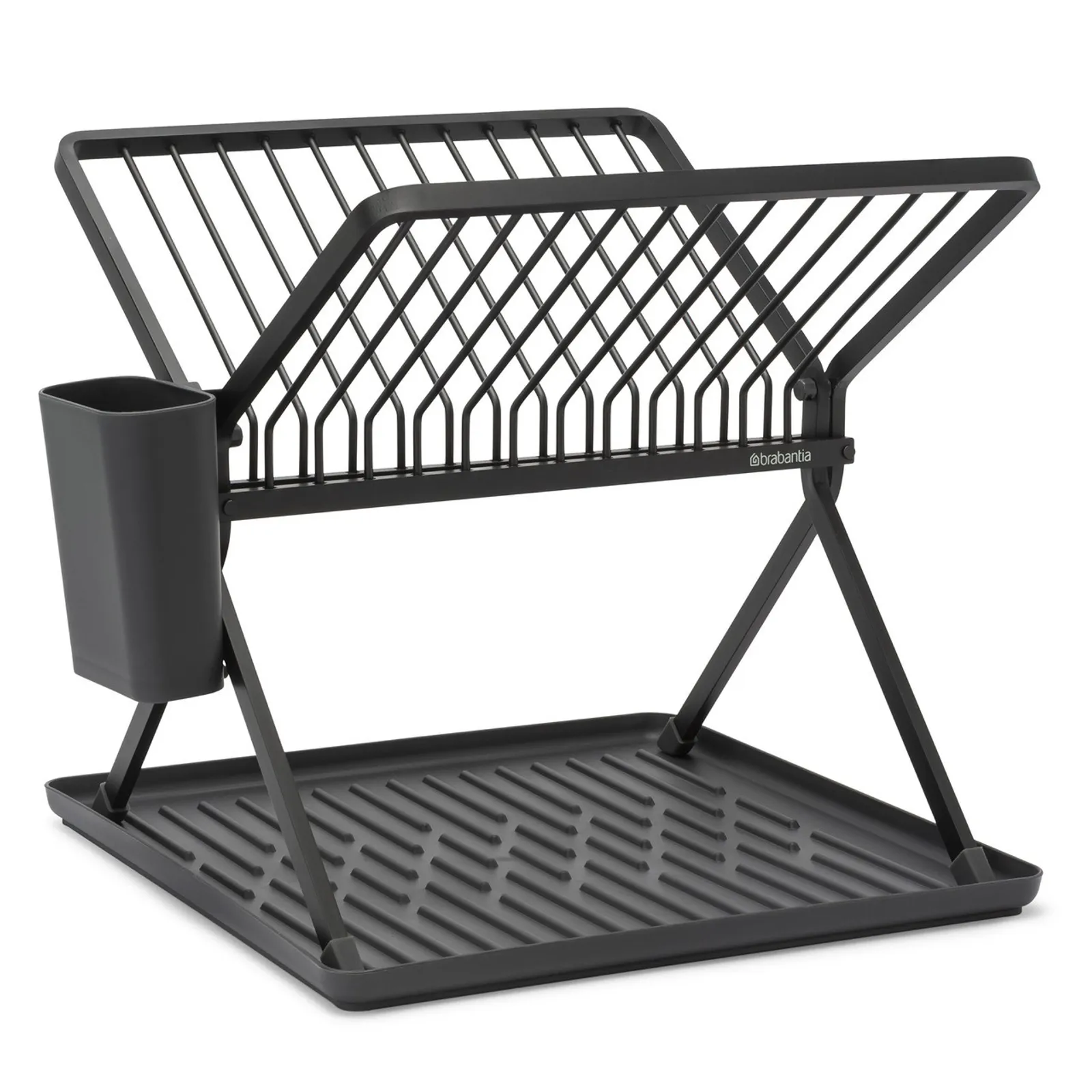 Brabantia 02141 - Foldable Dish Drying Rack - Dark Grey