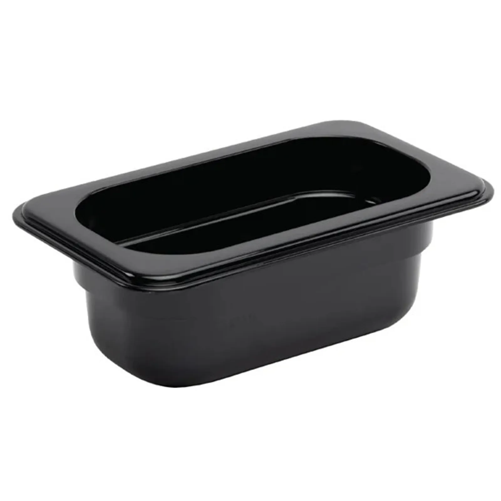 Vogue U472 - Black Polycarbonate 1/9 Gastronorm Tray 65mm