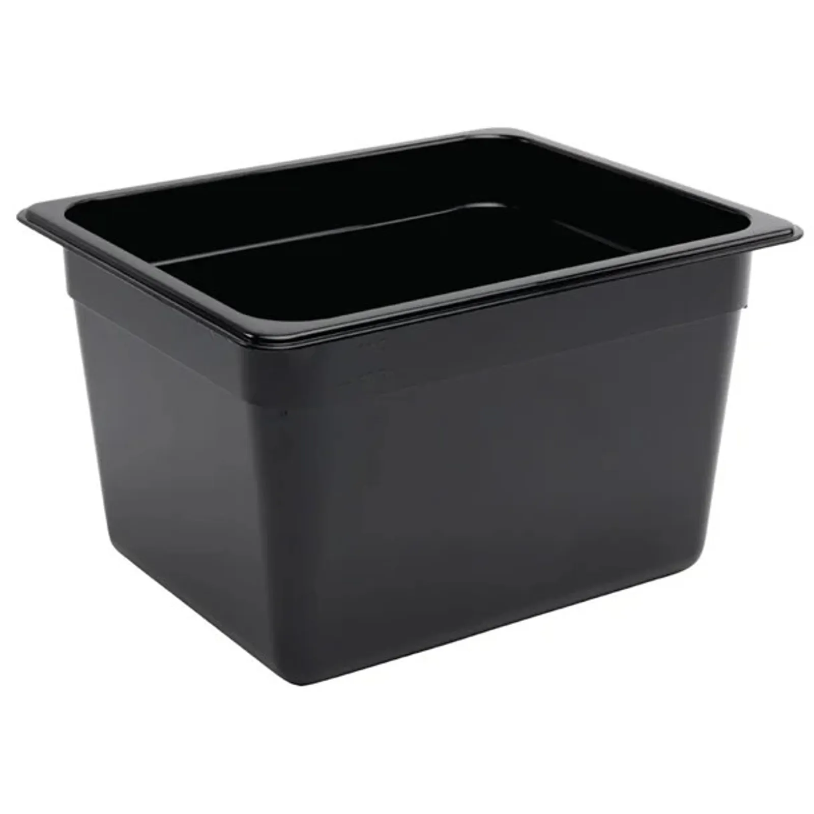 Vogue U461 - Black Polycarbonate 1/2 Gastronorm Tray 200mm