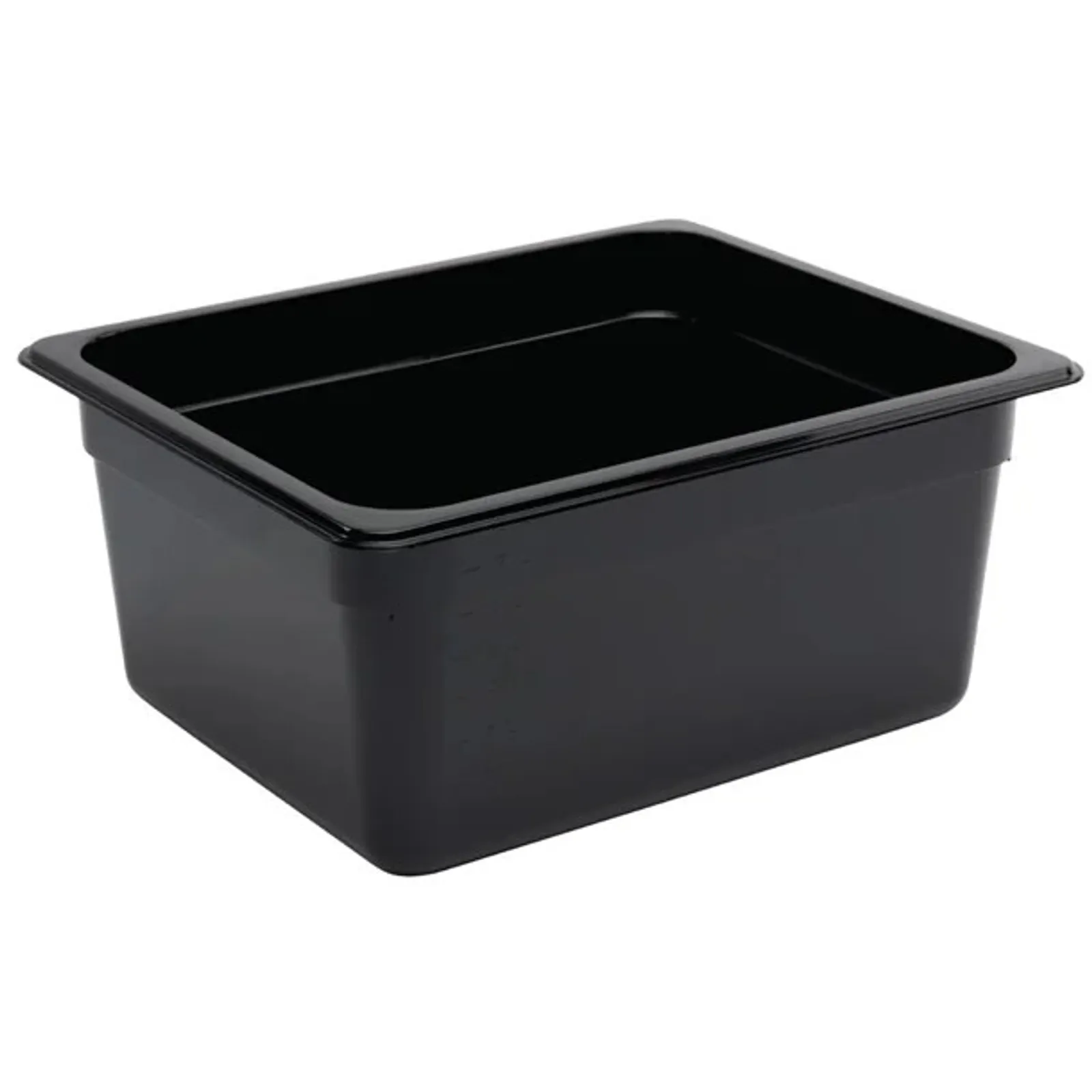 Vogue U460 - Black Polycarbonate 1/2 Gastronorm Tray 150mm